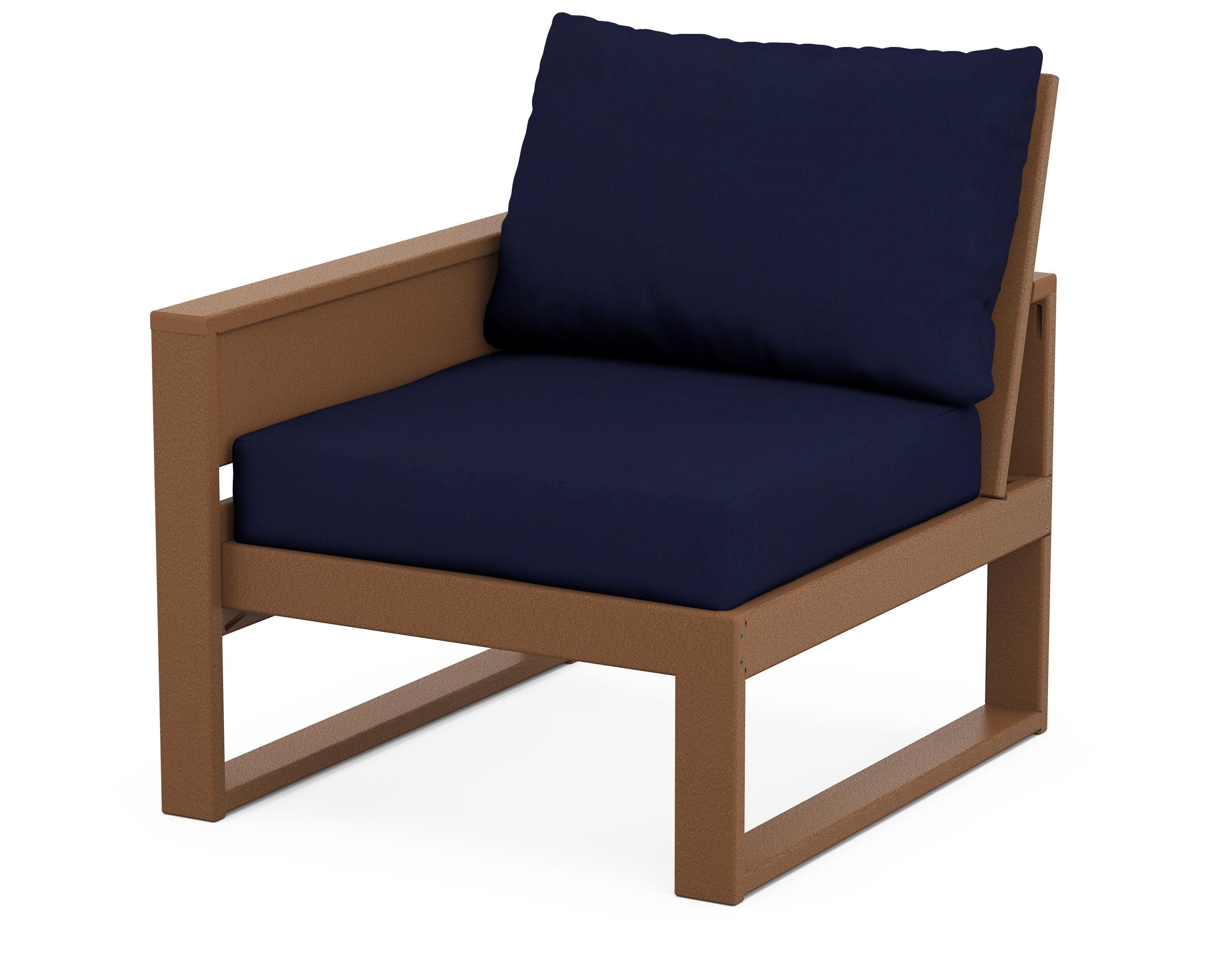 Eastport Modular Left Arm Chair in Tree House / Navy