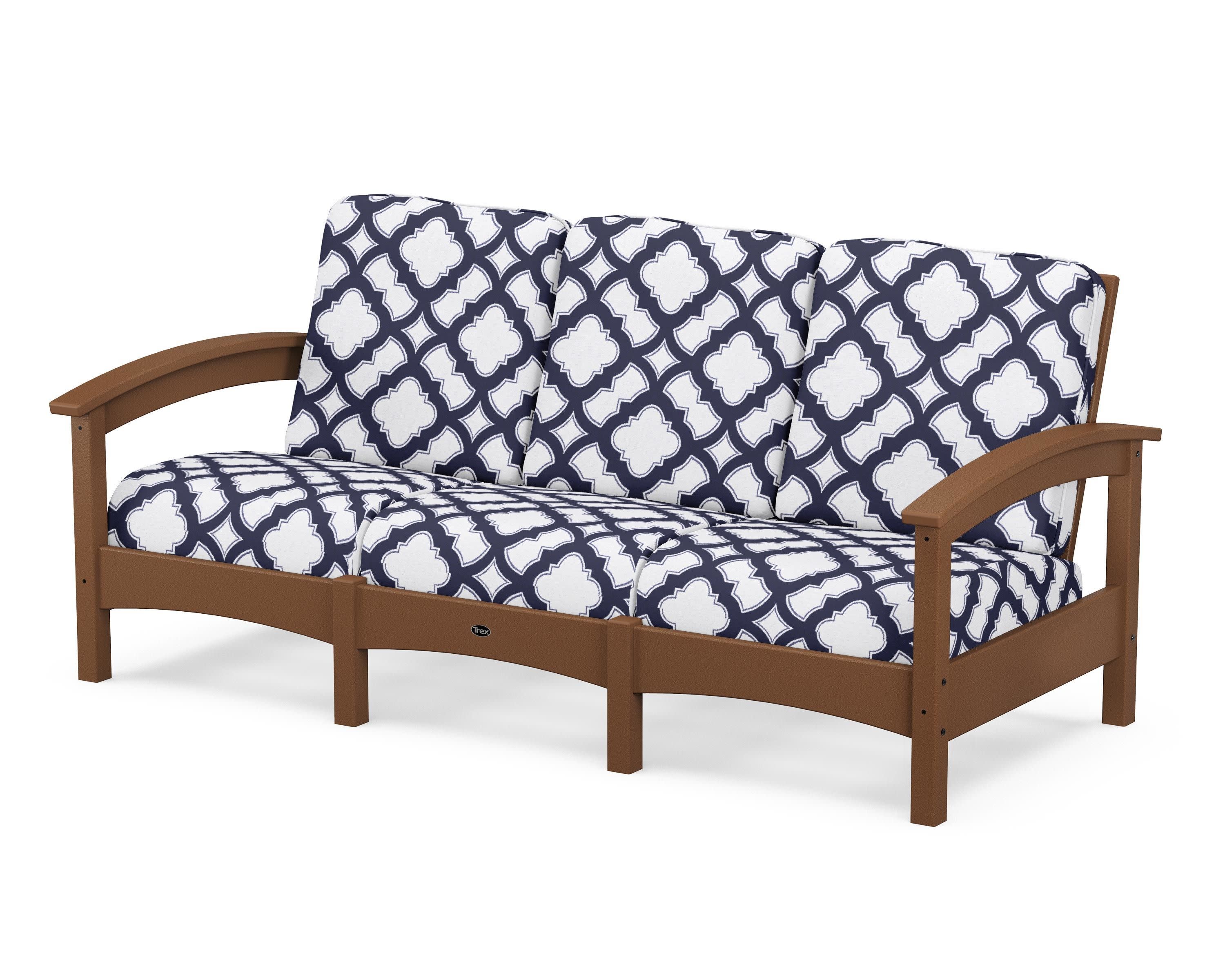 Rockport Club Sofa in Tree House / Trellis Navy