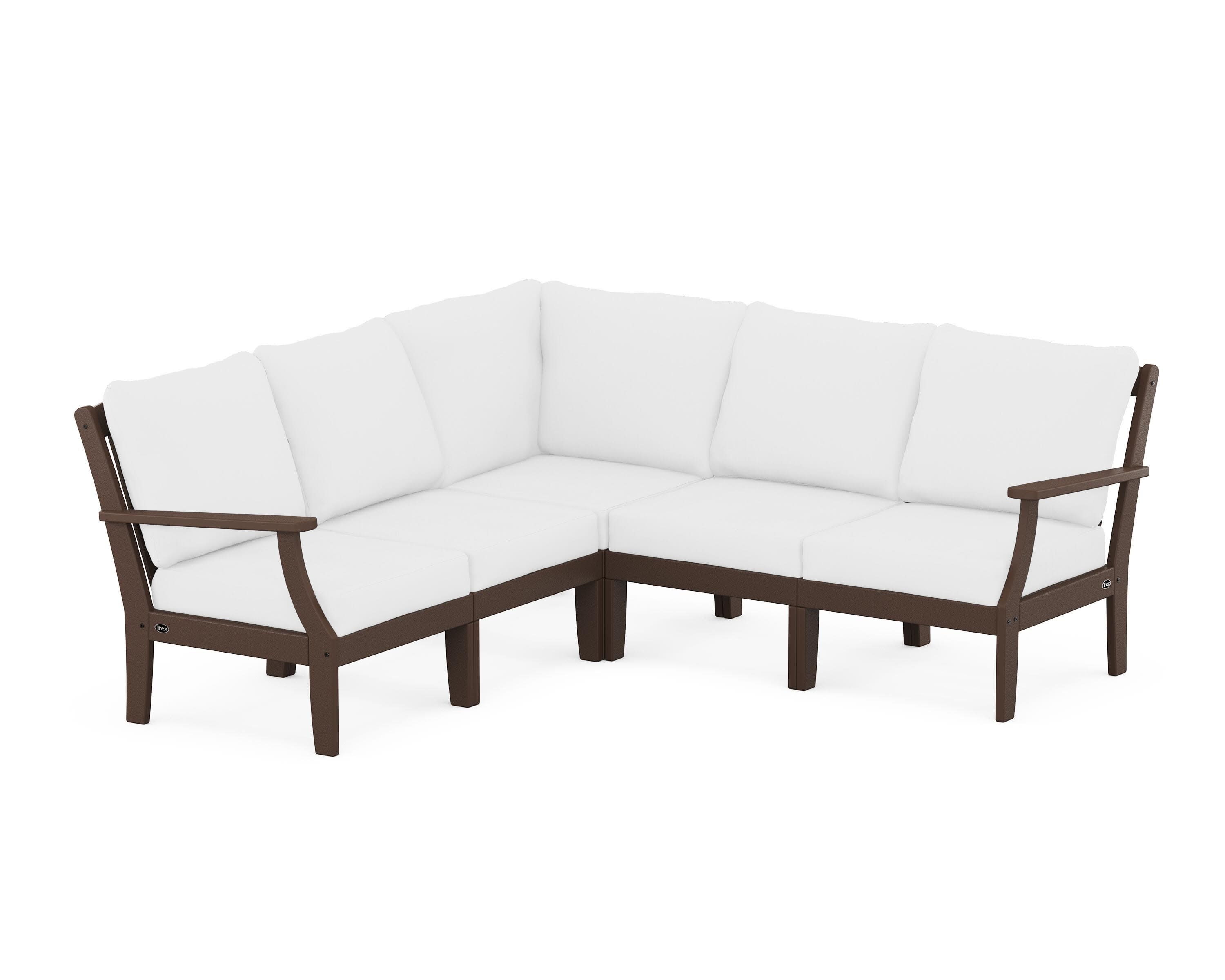 Yacht Club Modular 5-Piece Deep Seating Set in Vintage Lantern / Natural