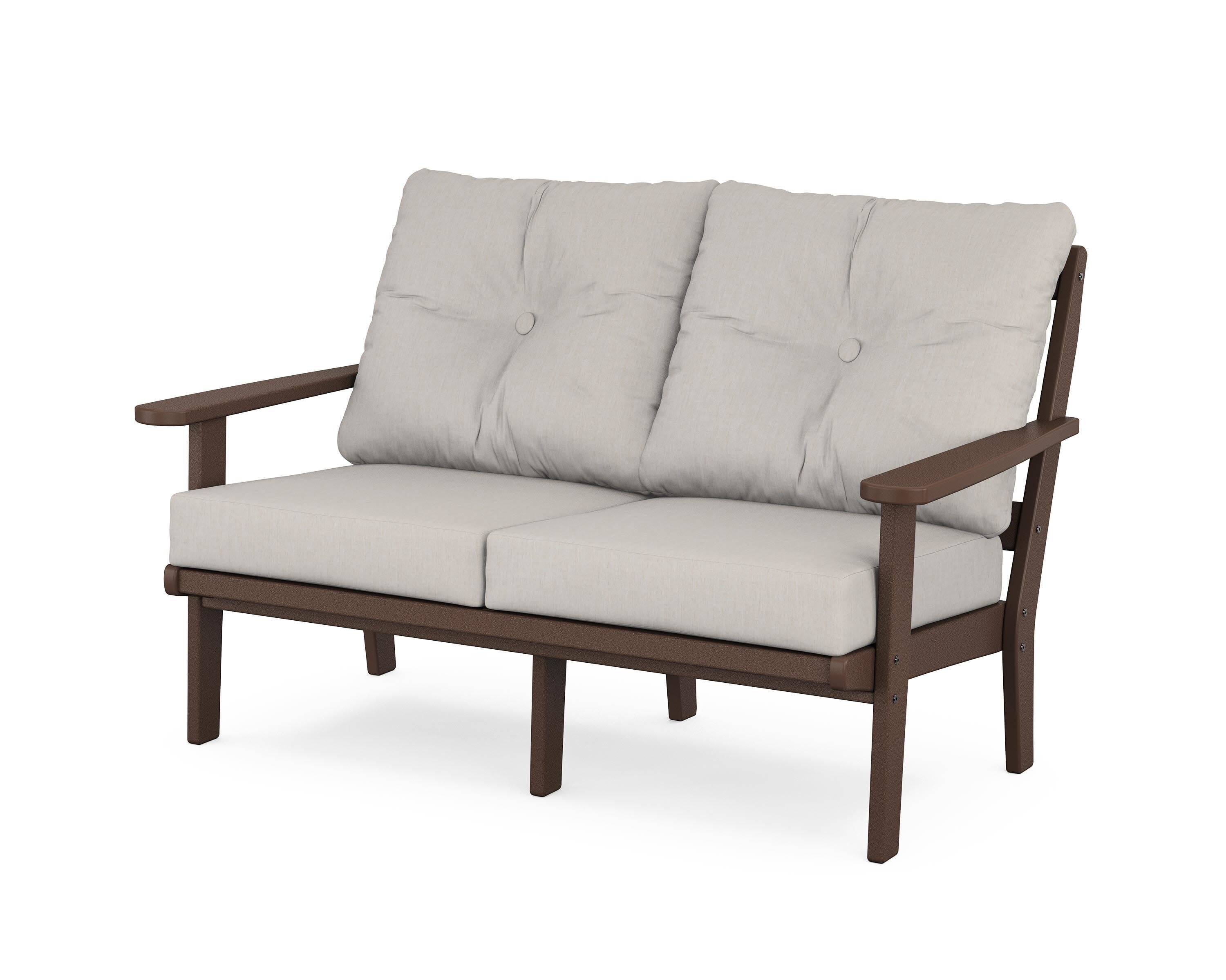 Cape Cod Deep Seating Loveseat in Vintage Lantern / Cast Ash