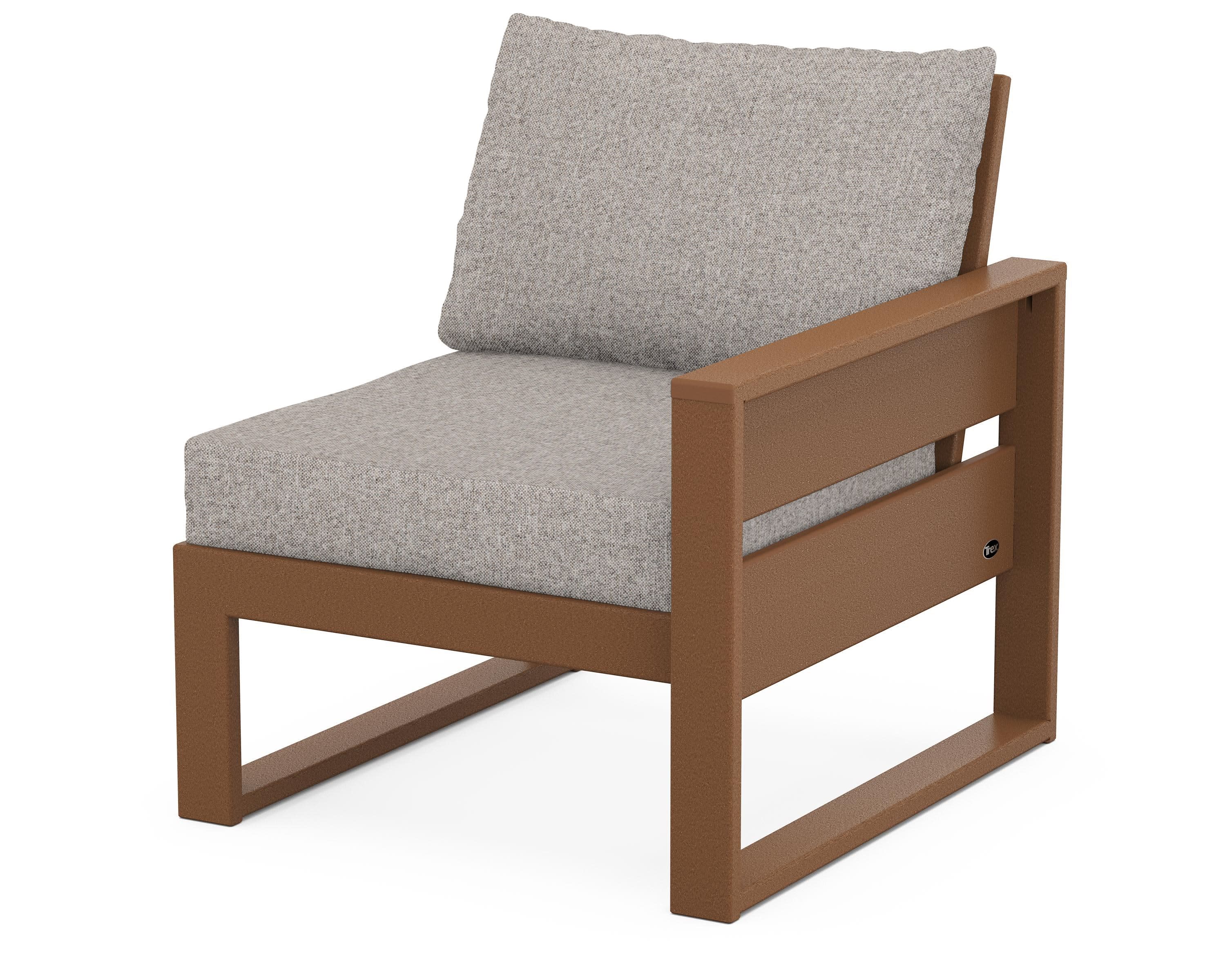 Eastport Modular Right Arm Chair in Tree House / Weathered Tweed