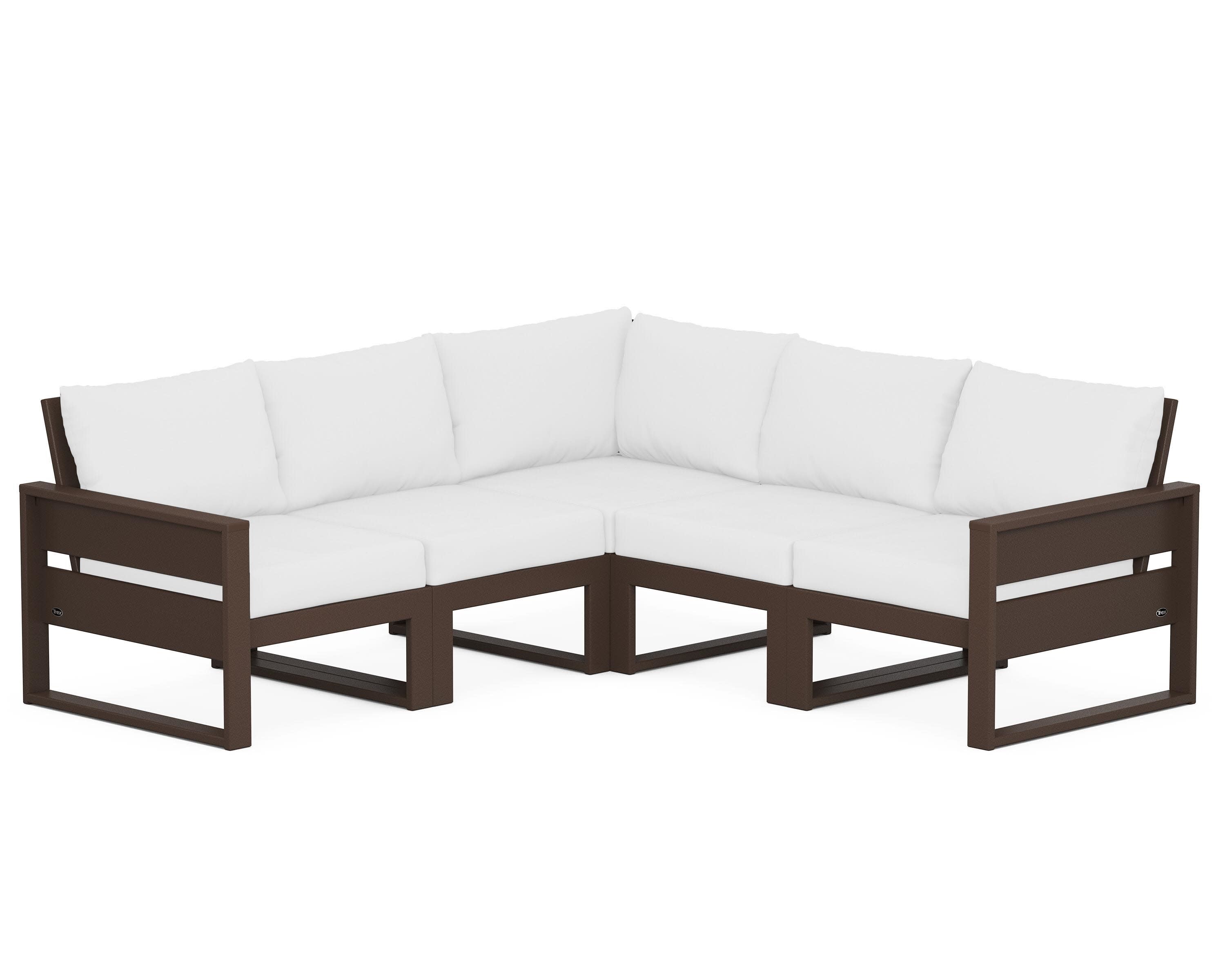 Eastport 5-Piece Sectional in Vintage Lantern / Natural