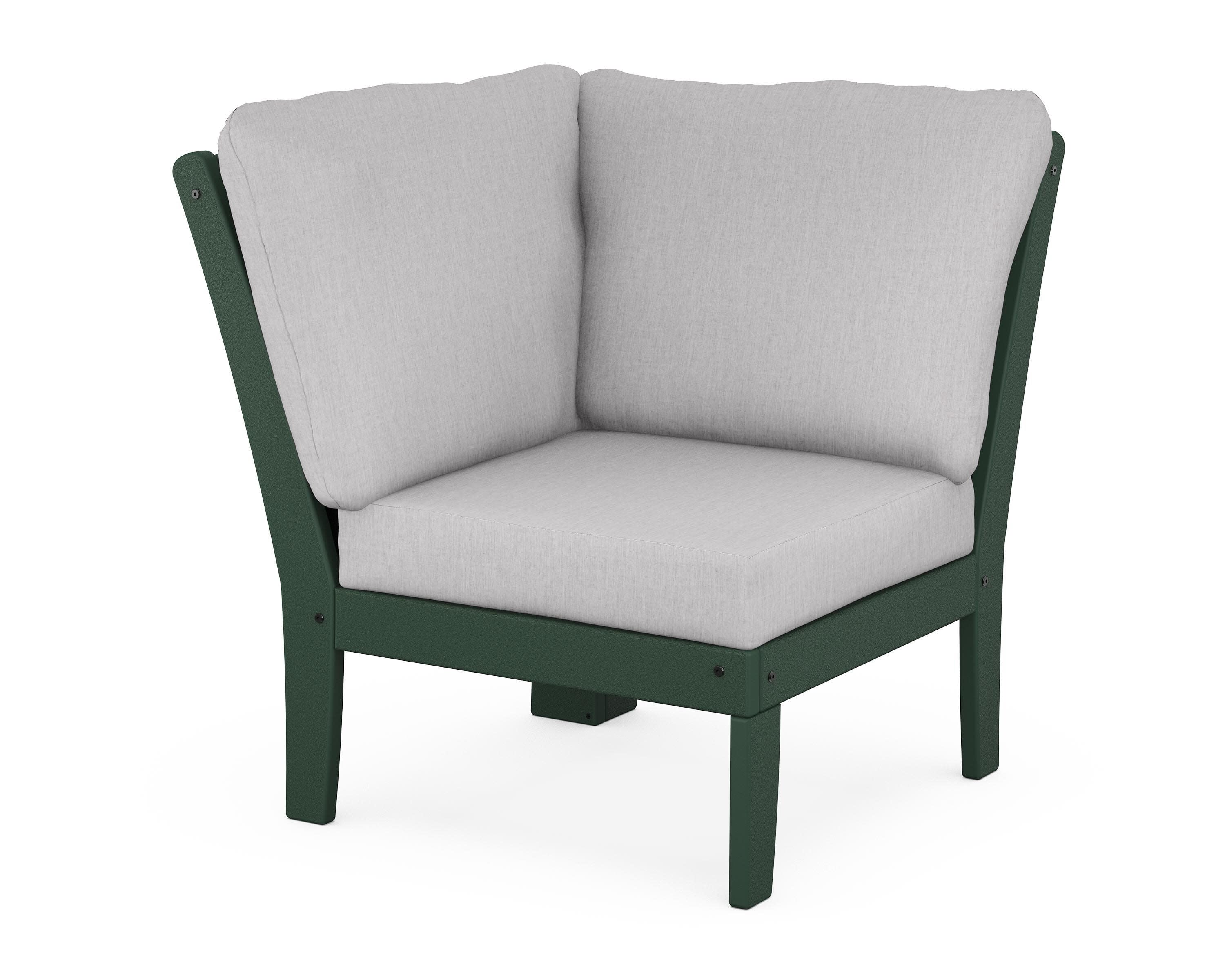 Yacht Club Modular Corner Chair in Rainforest Canopy / Granite