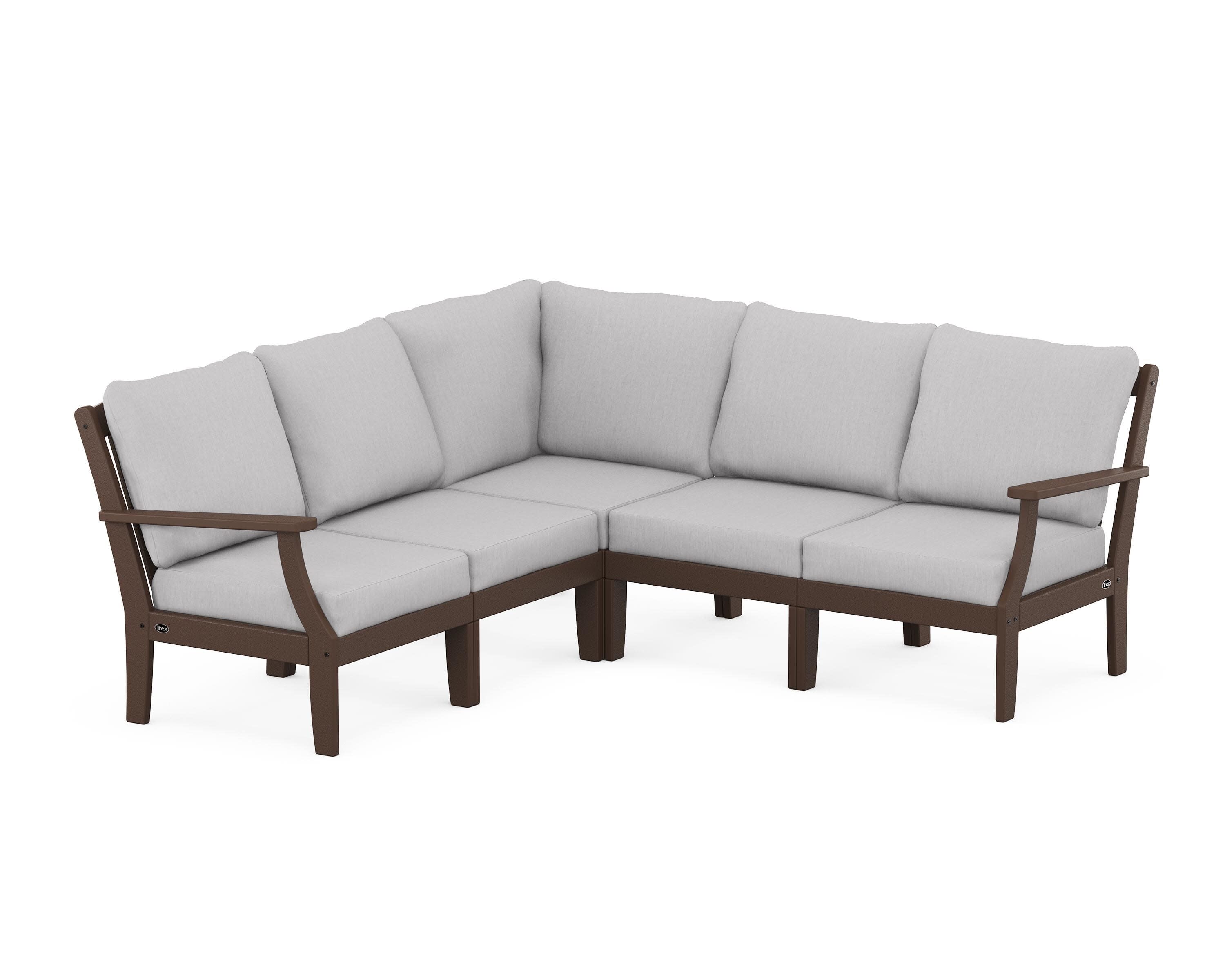 Yacht Club Modular 5-Piece Deep Seating Set in Vintage Lantern / Granite