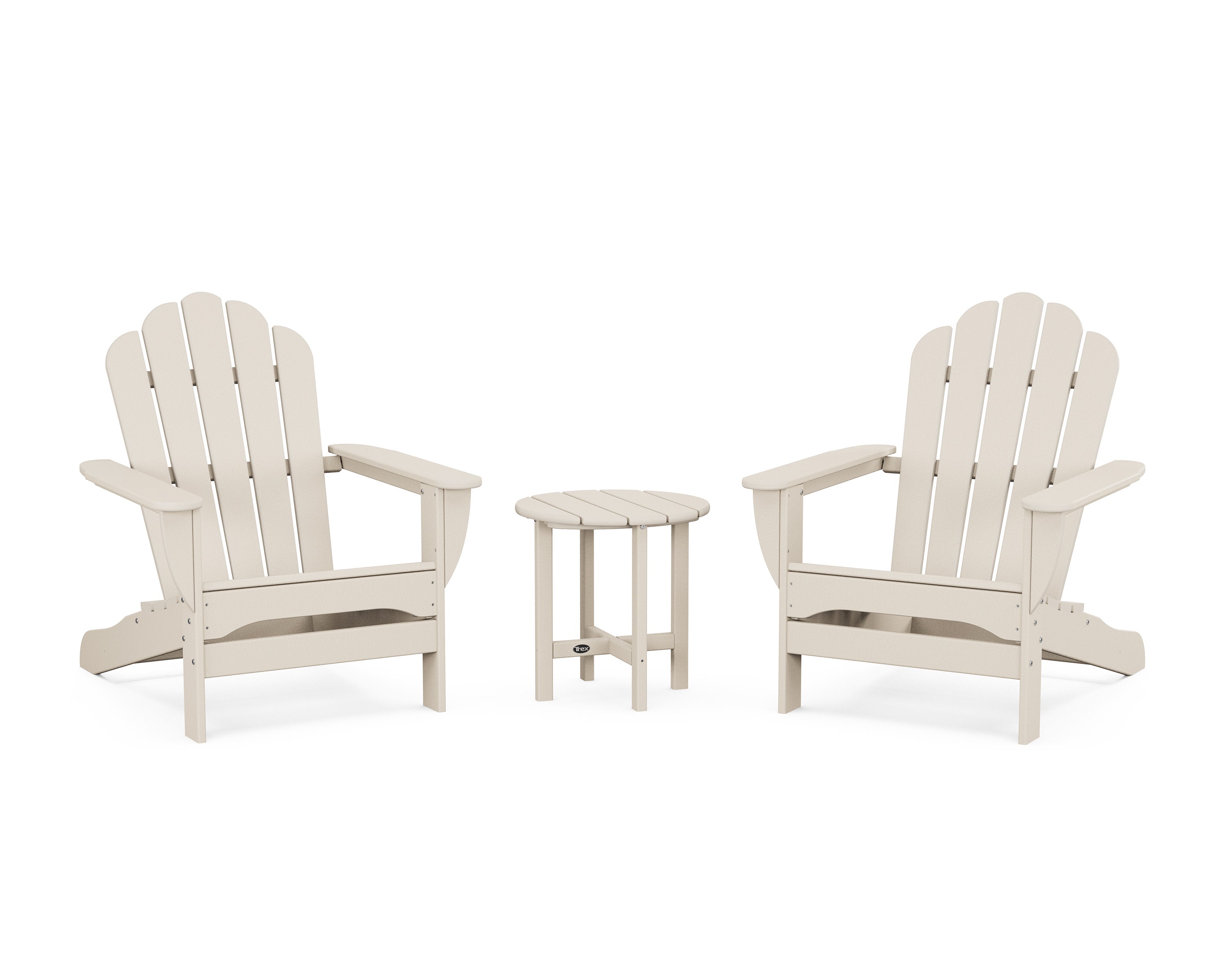 3-Piece Monterey Bay Oversized Adirondack Set in Sand Castle