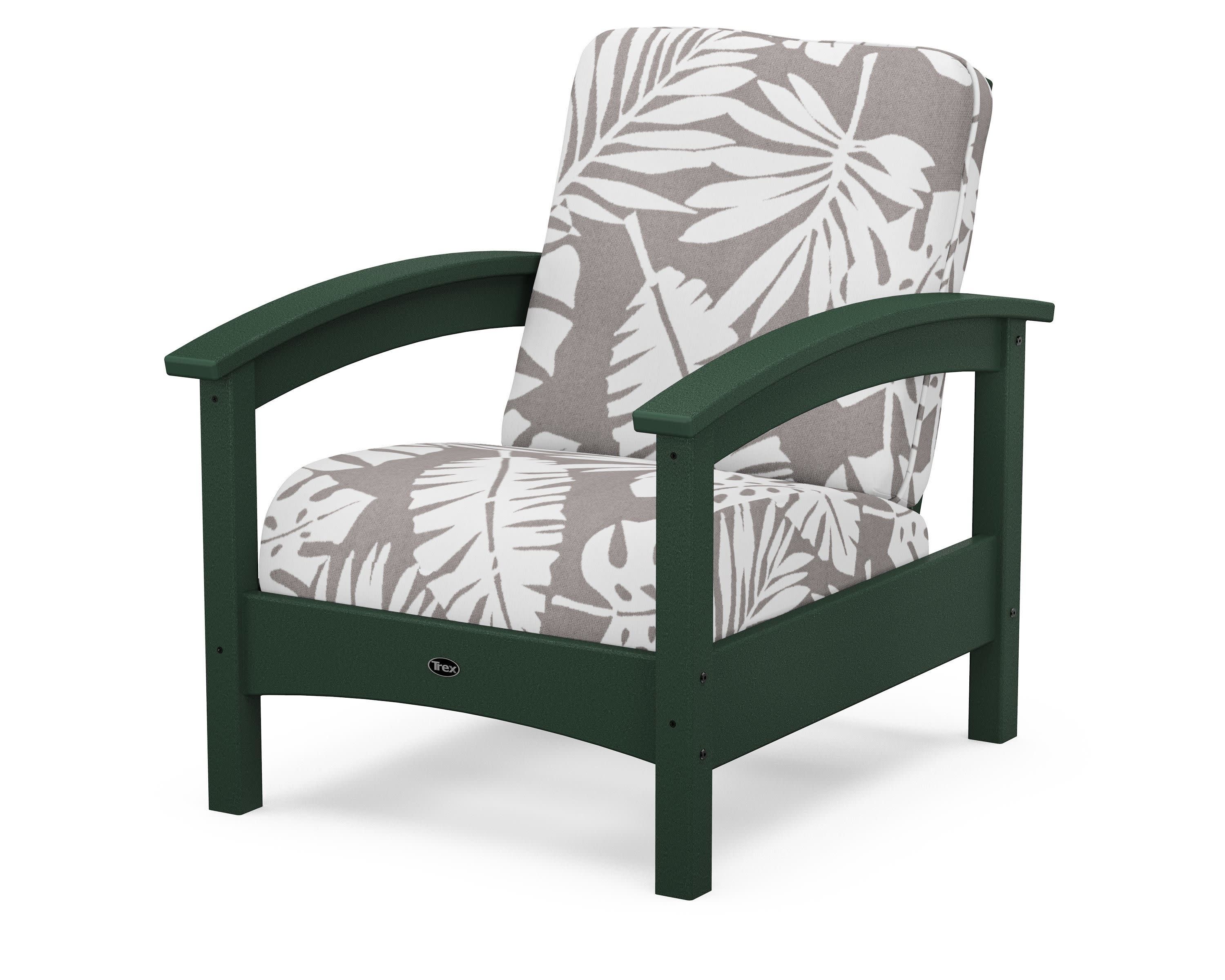 Rockport Club Chair in Rainforest Canopy / Leaf Grey Mist