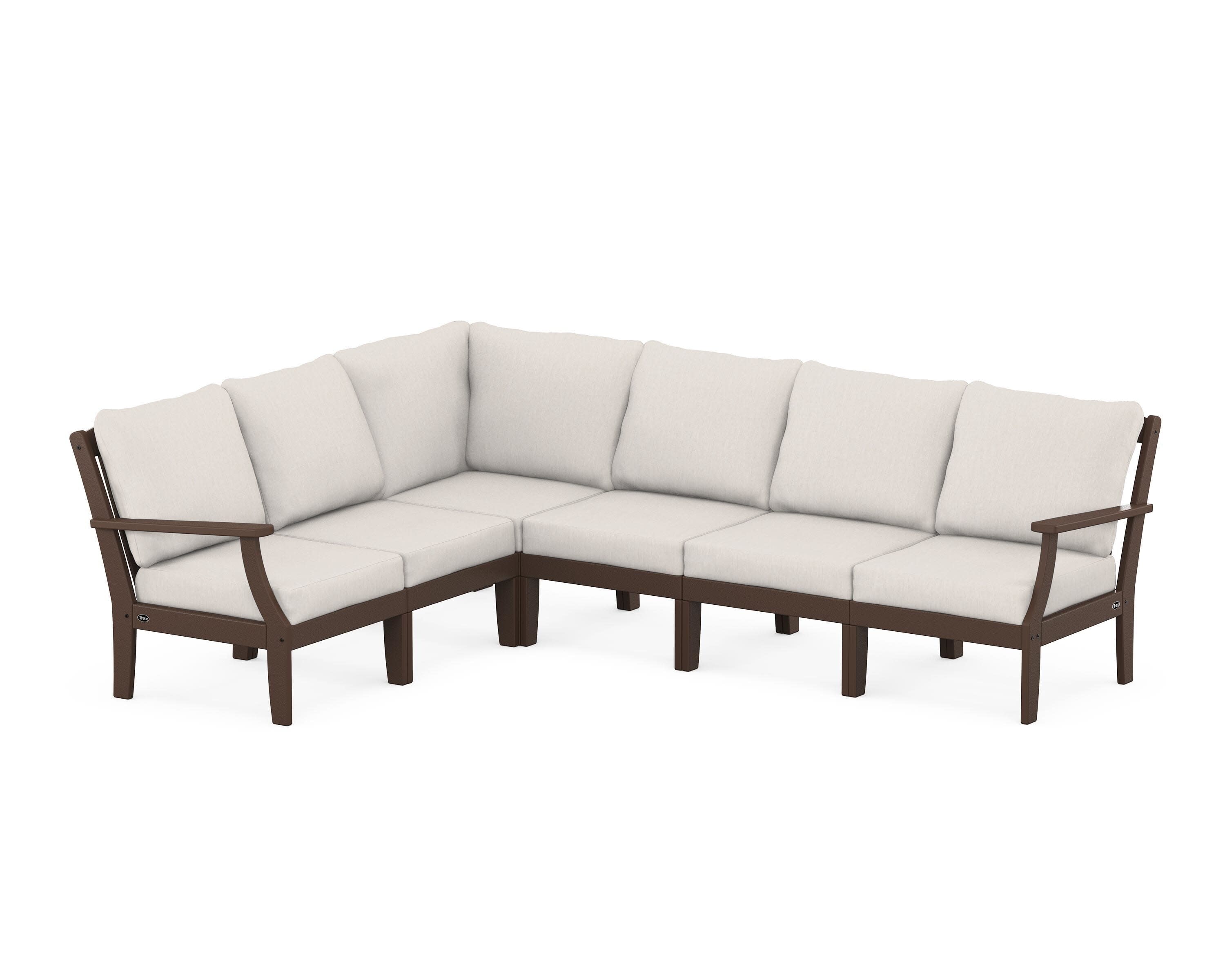 Yacht Club Modular 6-Piece Deep Seating Set in Vintage Lantern / Cast Ash
