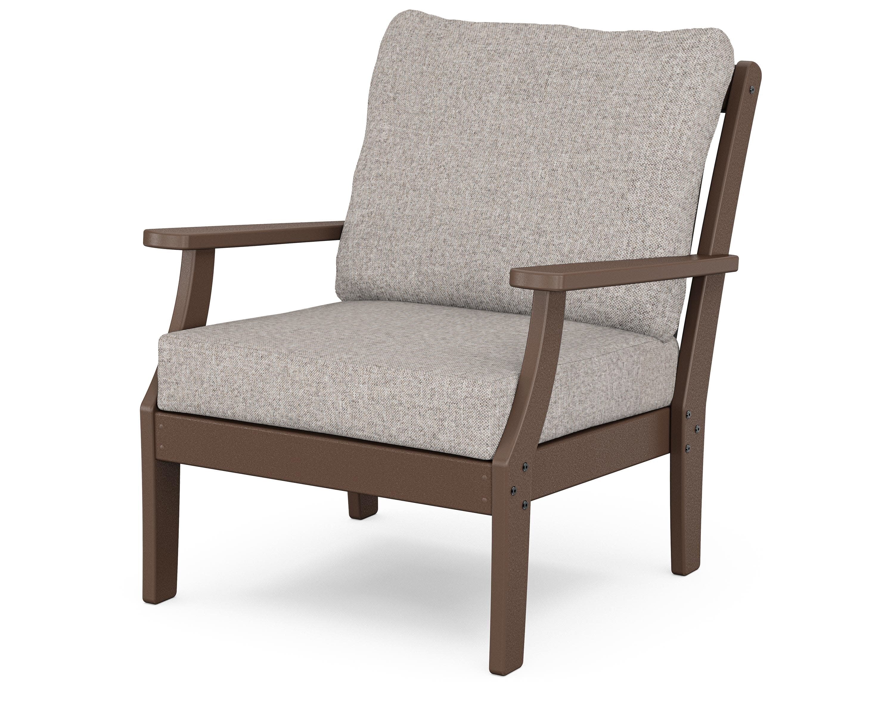 Yacht Club Deep Seating Chair in Vintage Lantern / Weathered Tweed