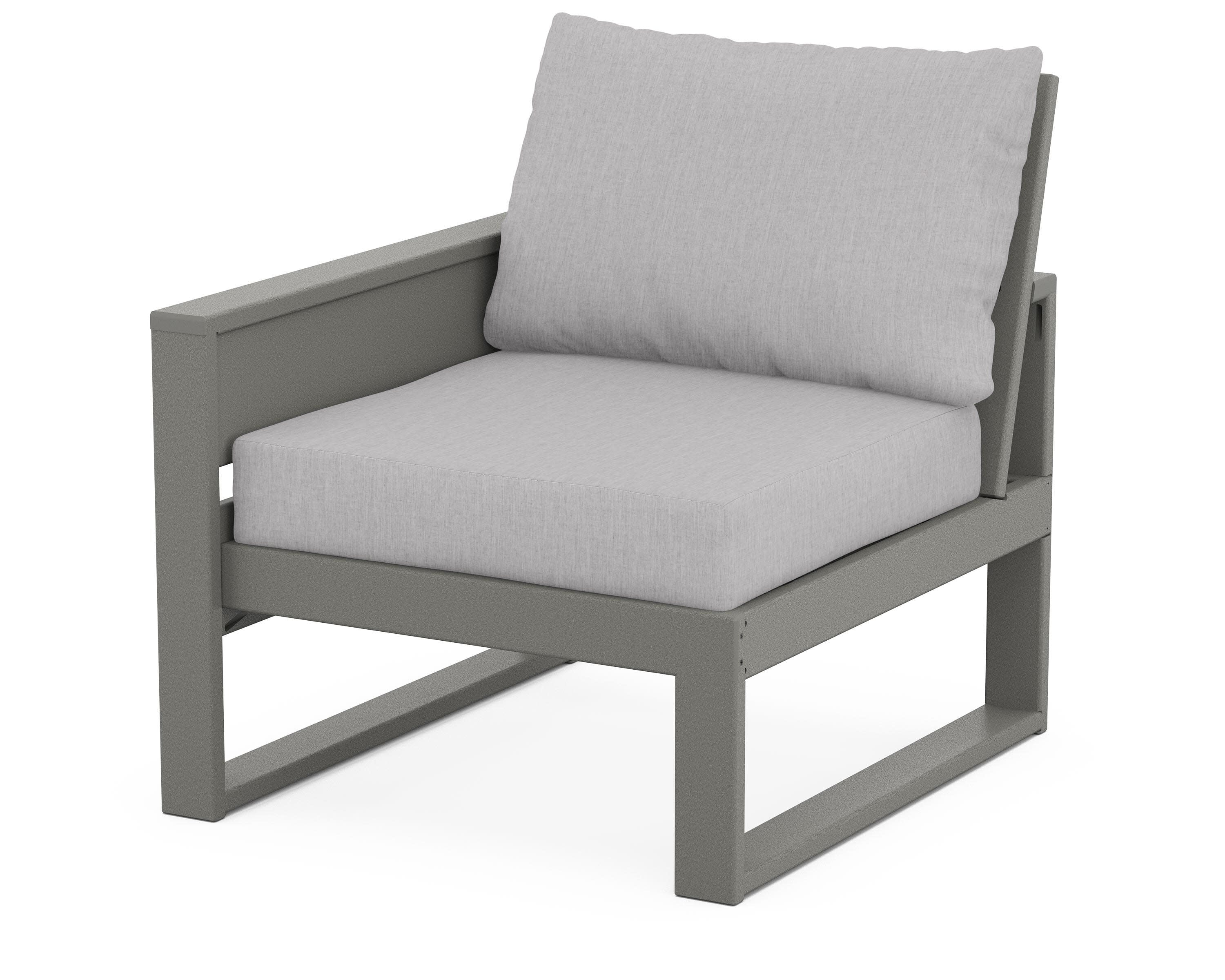 Eastport Modular Left Arm Chair in Stepping Stone / Granite