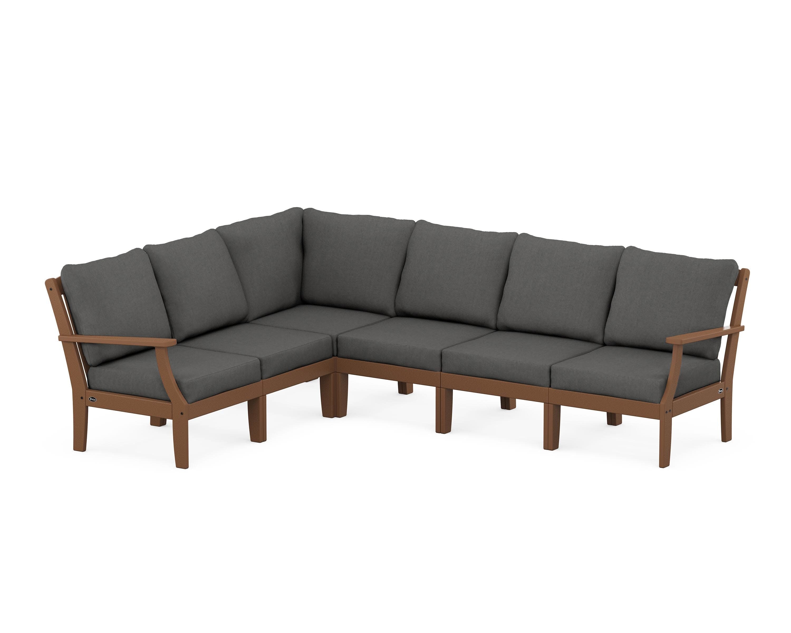 Yacht Club Modular 6-Piece Deep Seating Set in Tree House / Spectrum Carbon