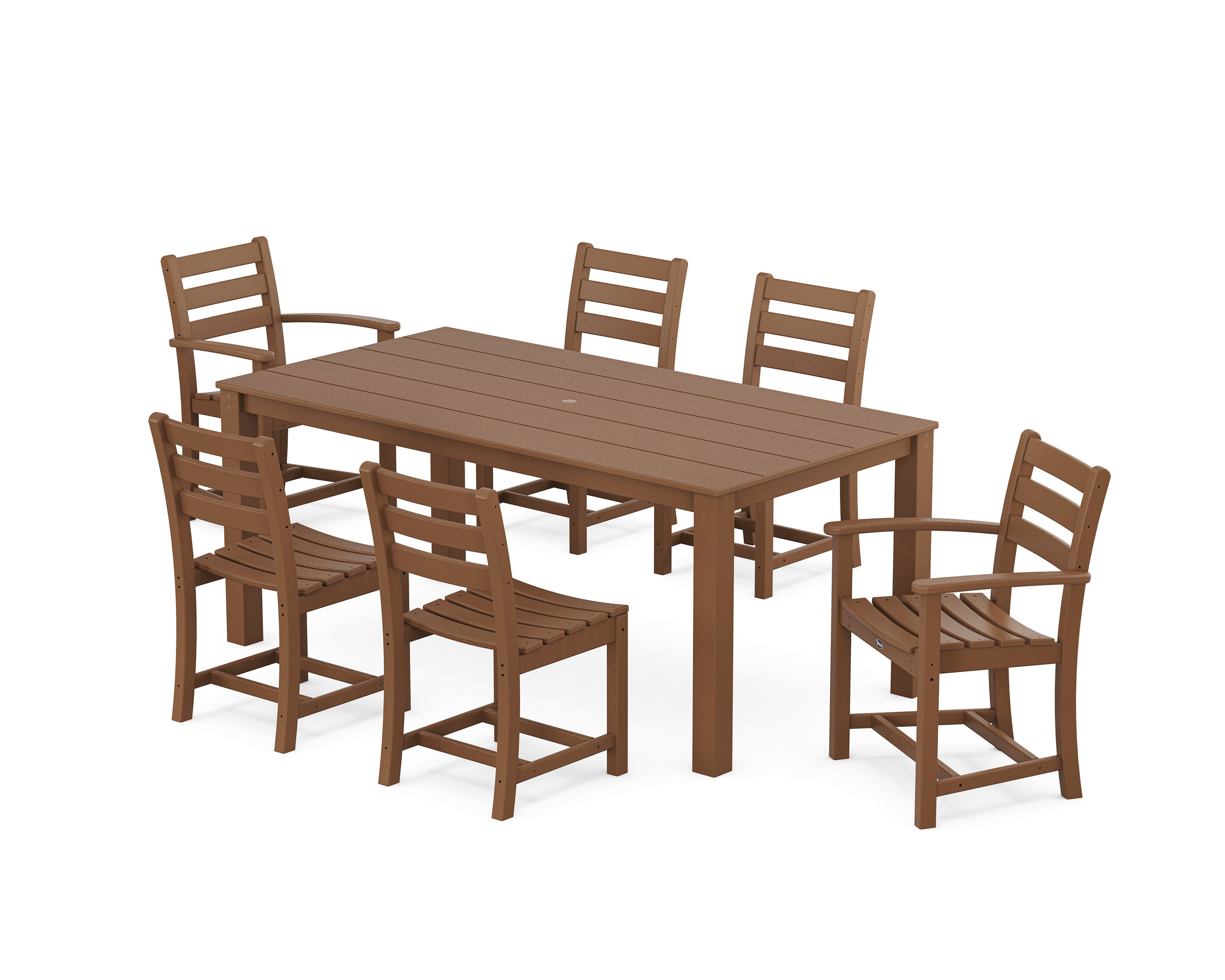 Monterey Bay 7-Piece Parsons Dining Set in Tree House
