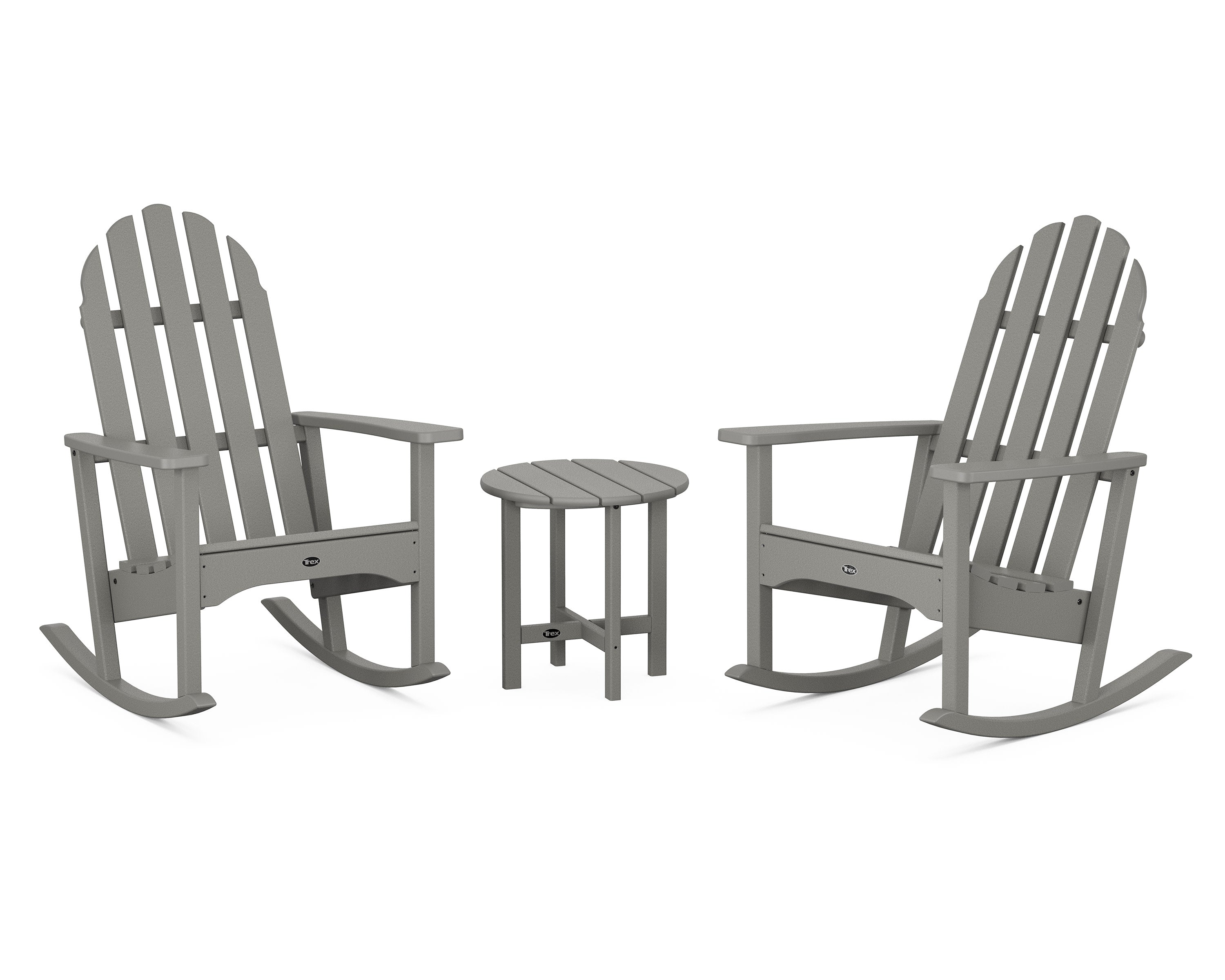 Cape Cod 3-Piece Adirondack Rocker Set in Stepping Stone