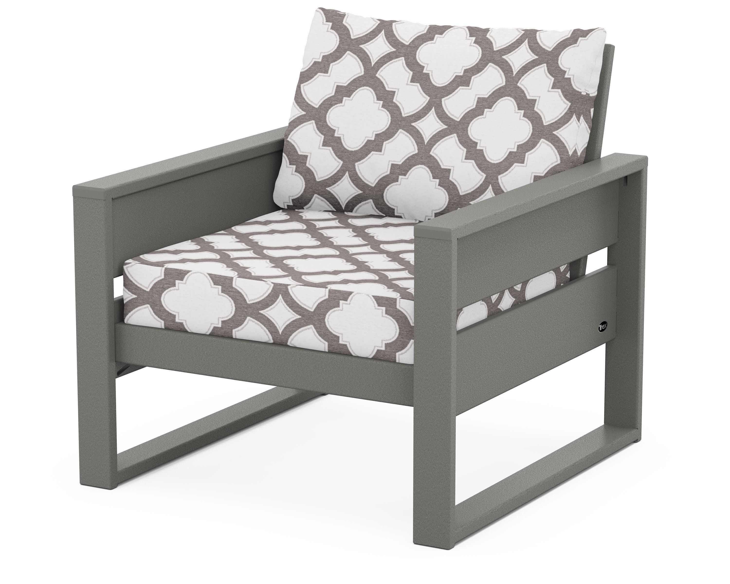 Eastport Club Chair in Stepping Stone / Trellis Grey Mist