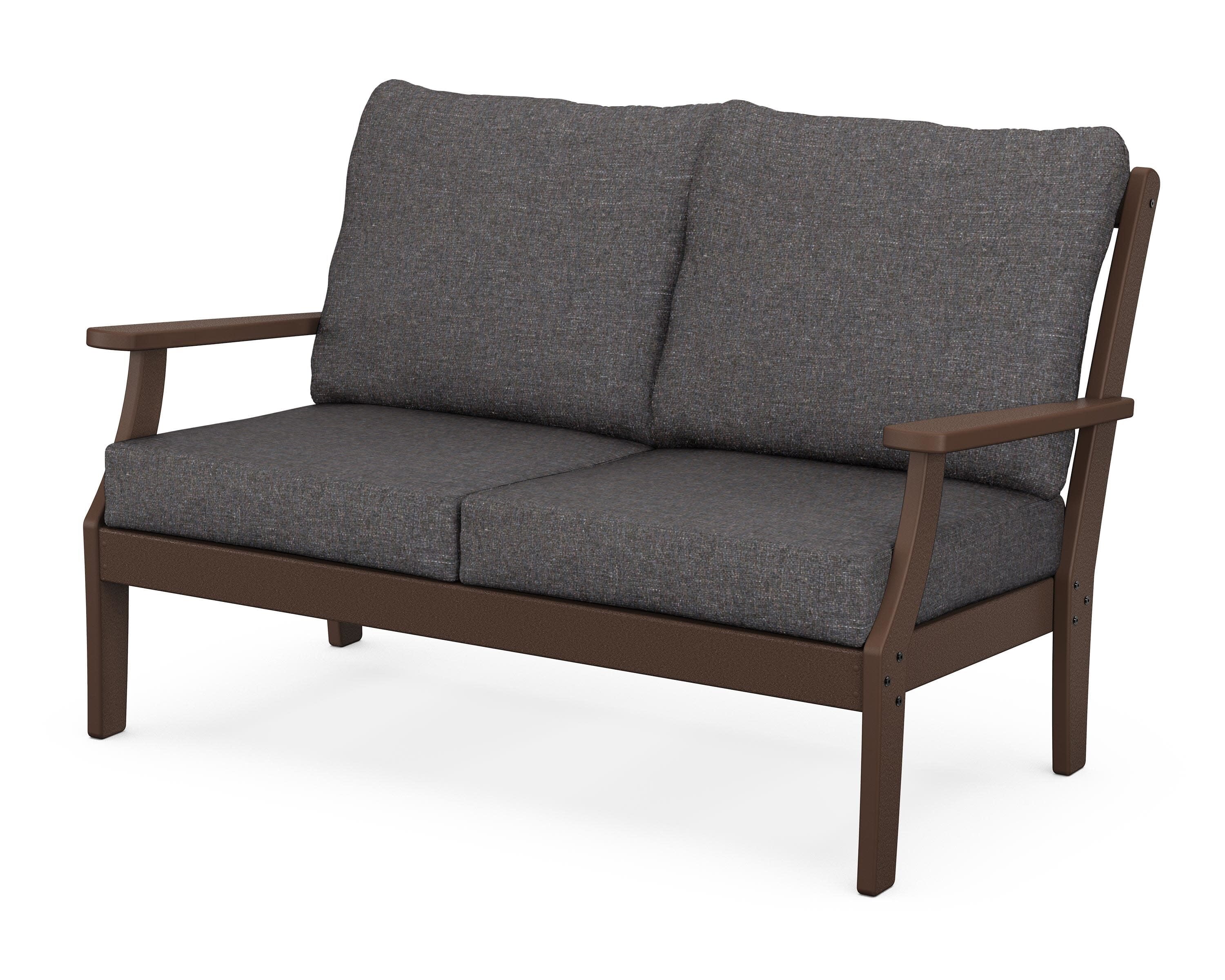 Yacht Club Deep Seating Loveseat in Vintage Lantern / Ash Charcoal