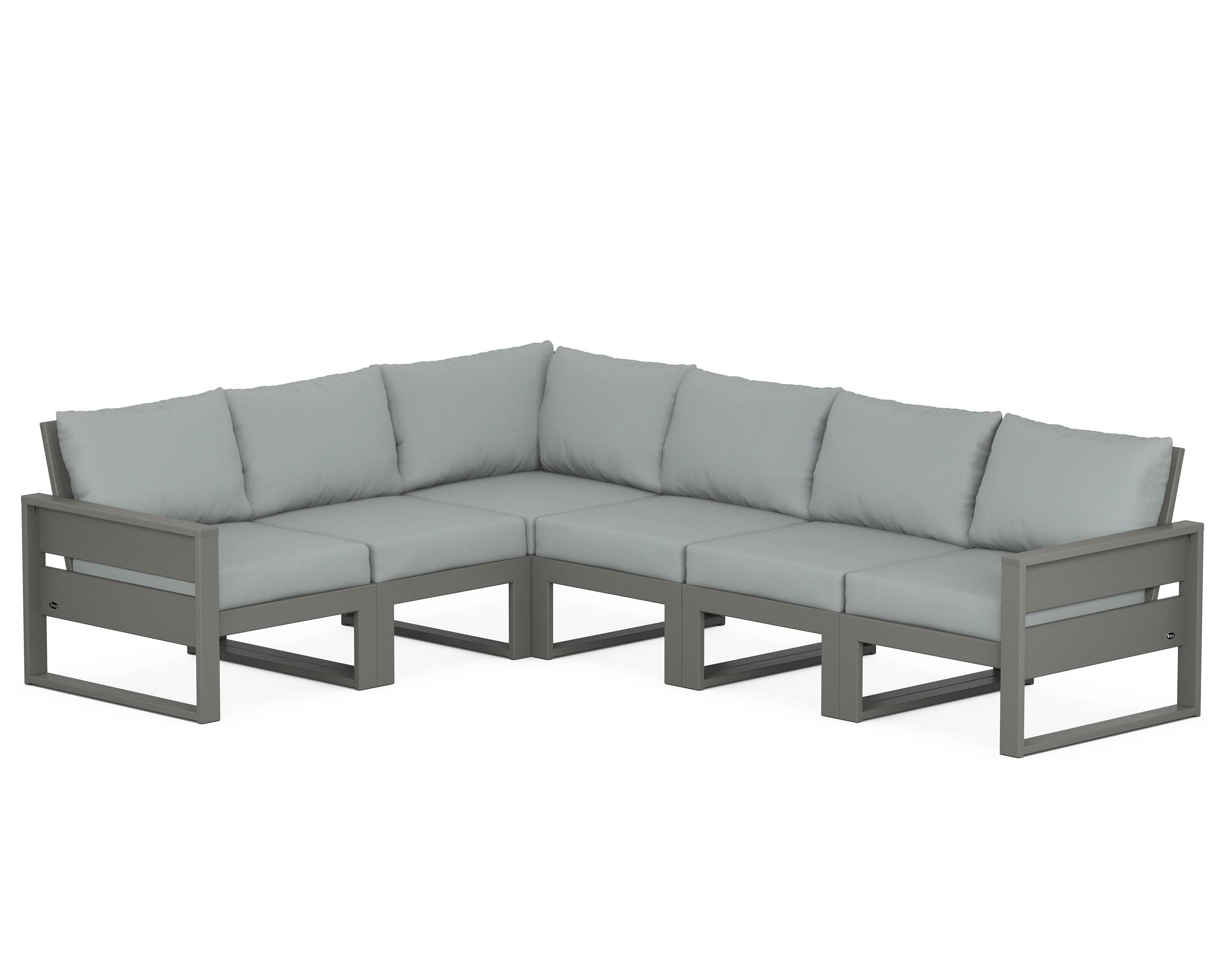 Eastport 6-Piece Sectional in Stepping Stone / Spa