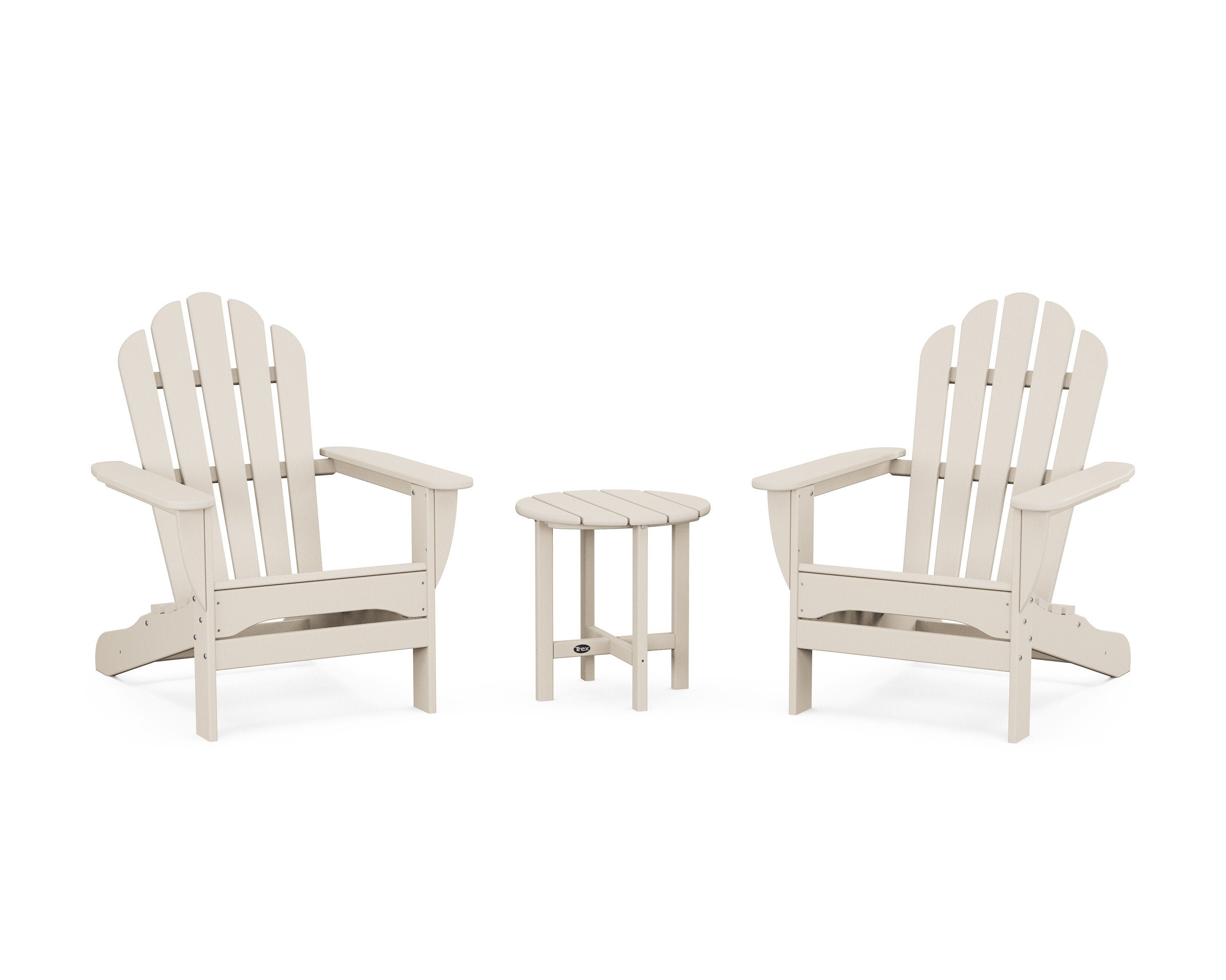 3-Piece Monterey Bay Adirondack Set in Sand Castle