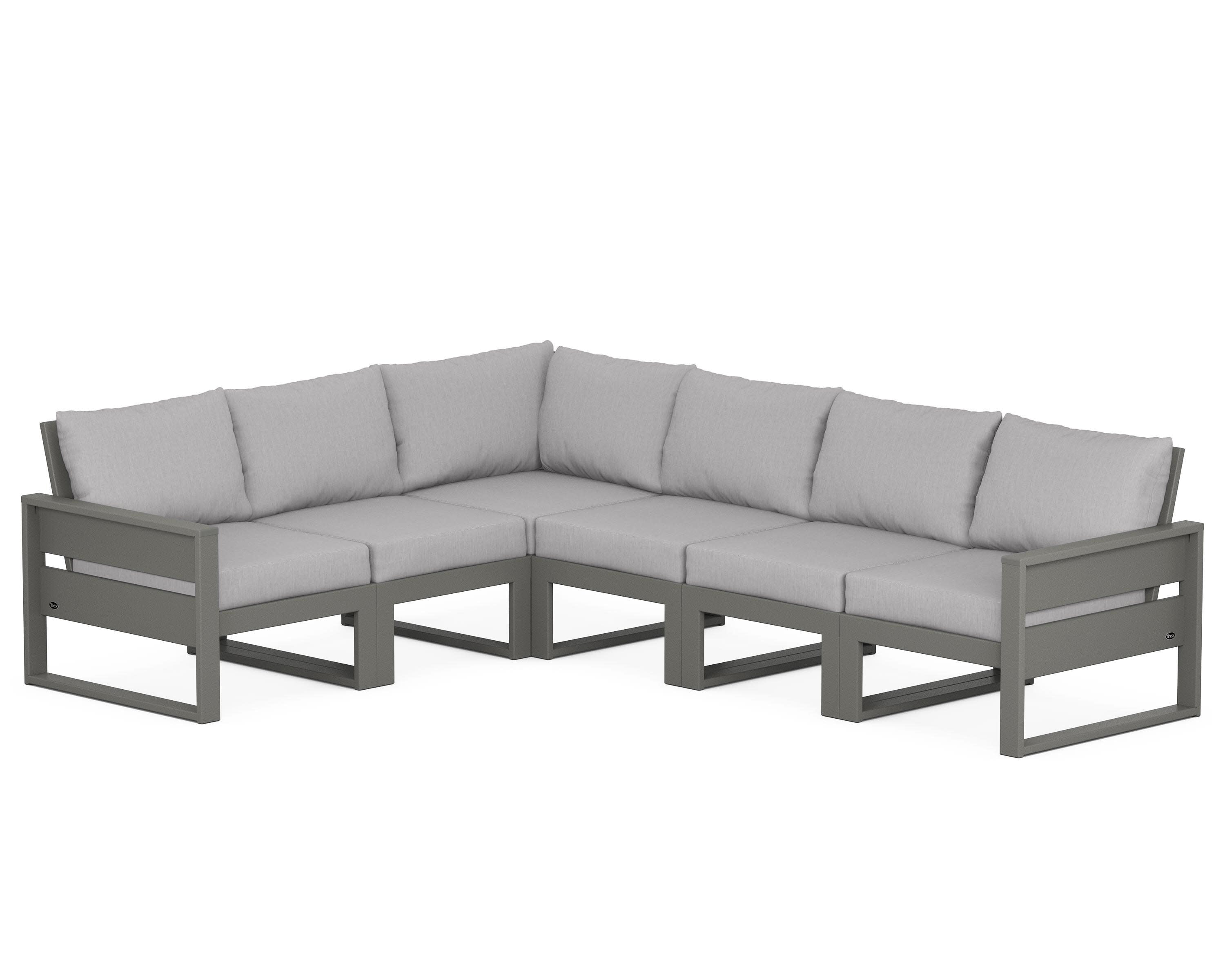 Eastport 6-Piece Sectional in Stepping Stone / Granite