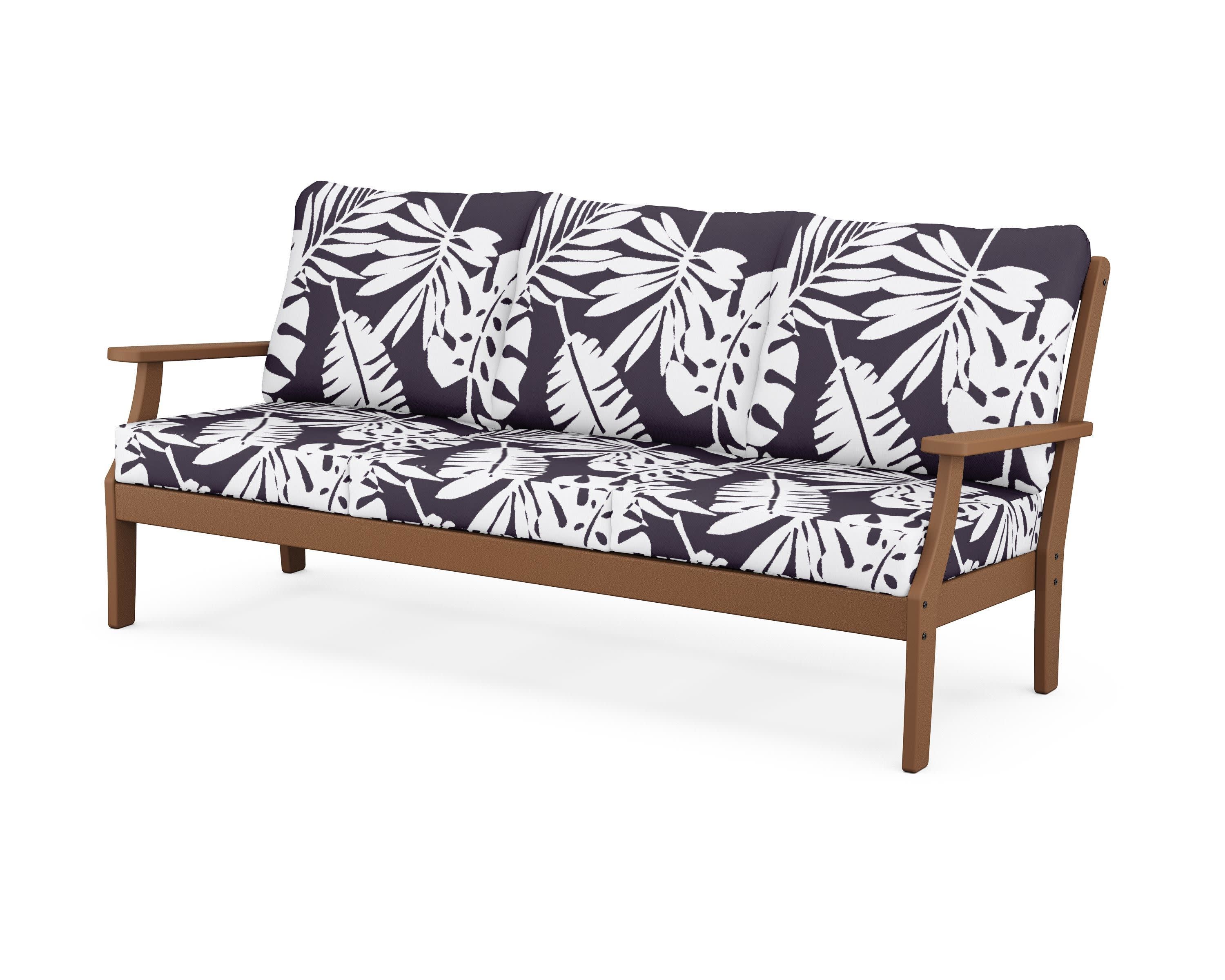 Yacht Club Deep Seating Sofa in Tree House / Leaf Navy
