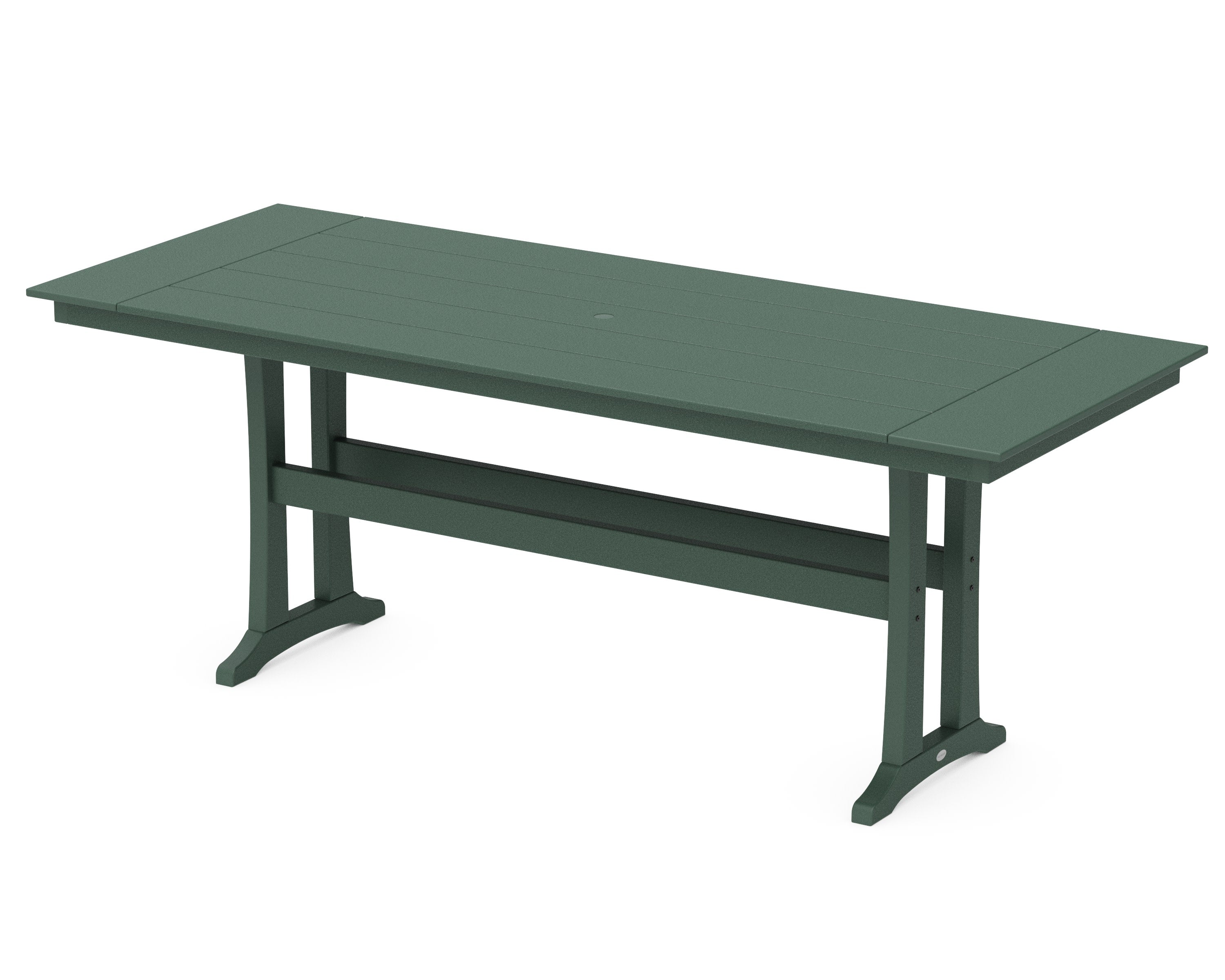 Farmhouse Trestle 38 x 96 Counter Table in Rainforest Canopy