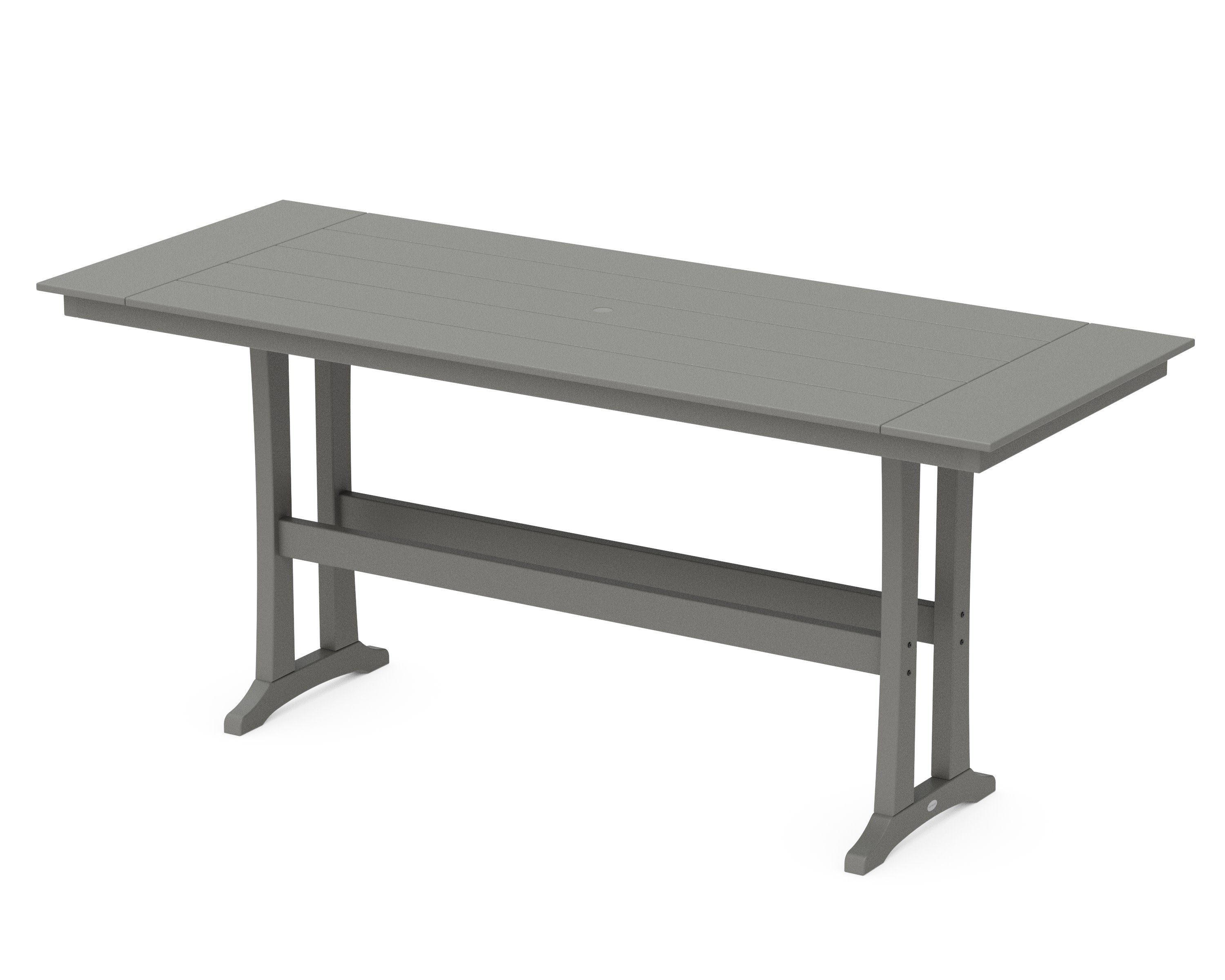 Farmhouse Trestle 38 x 96 Bar Table in Stepping Stone