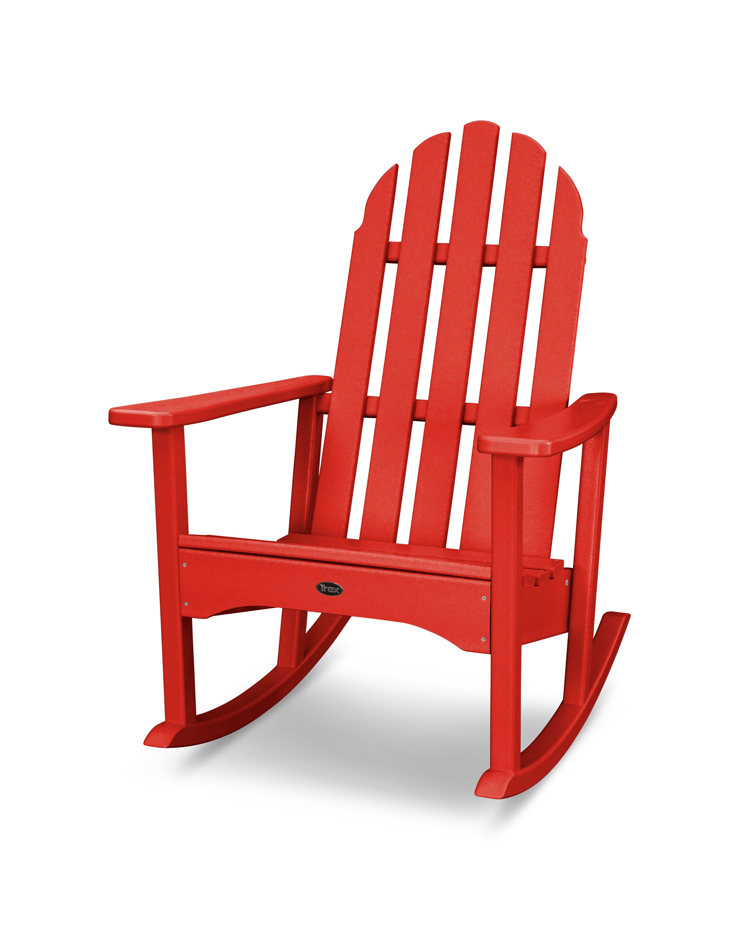 Cape Cod Adirondack Rocking Chair in Sunset Red