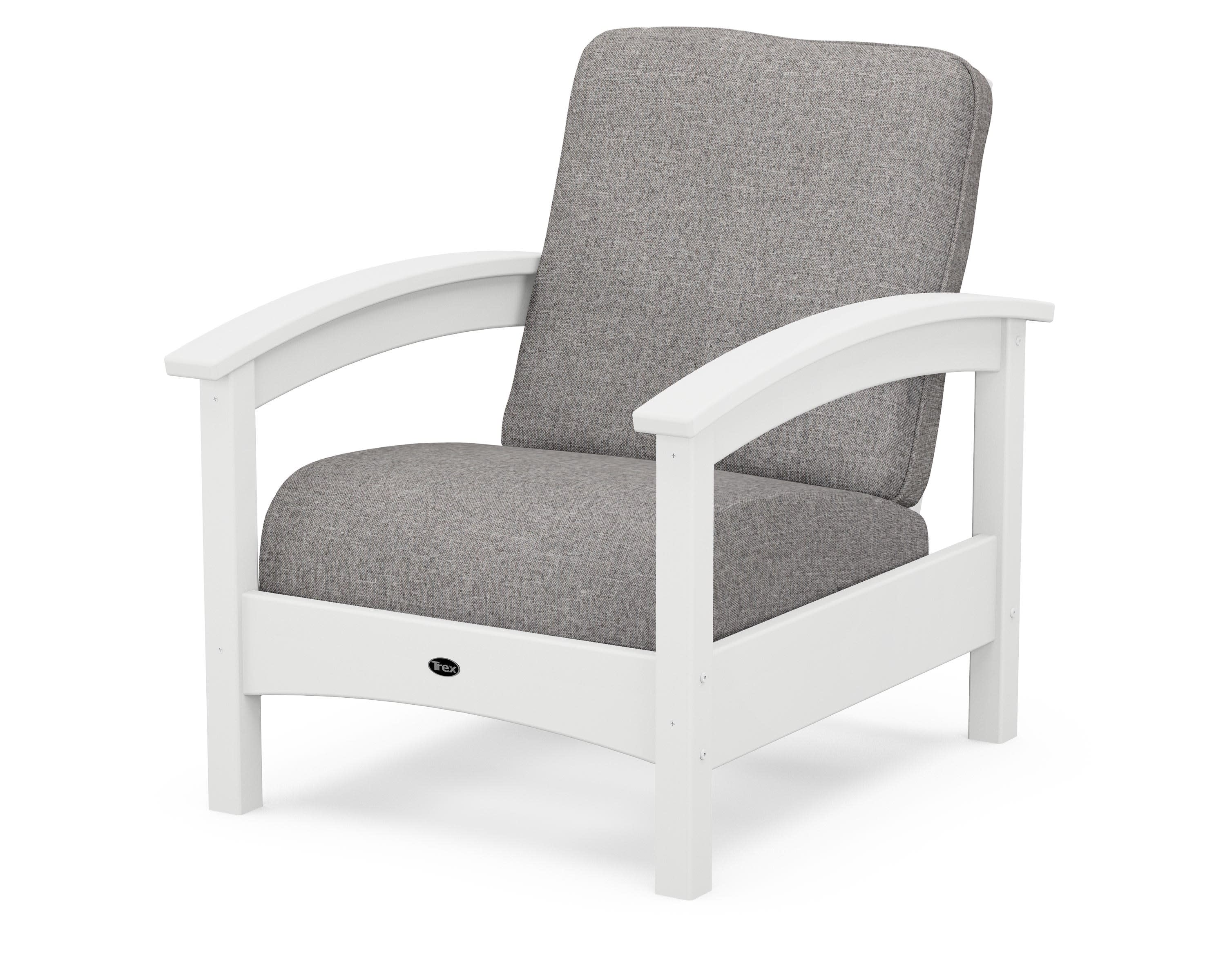 Rockport Club Chair in Classic White / Grey Mist