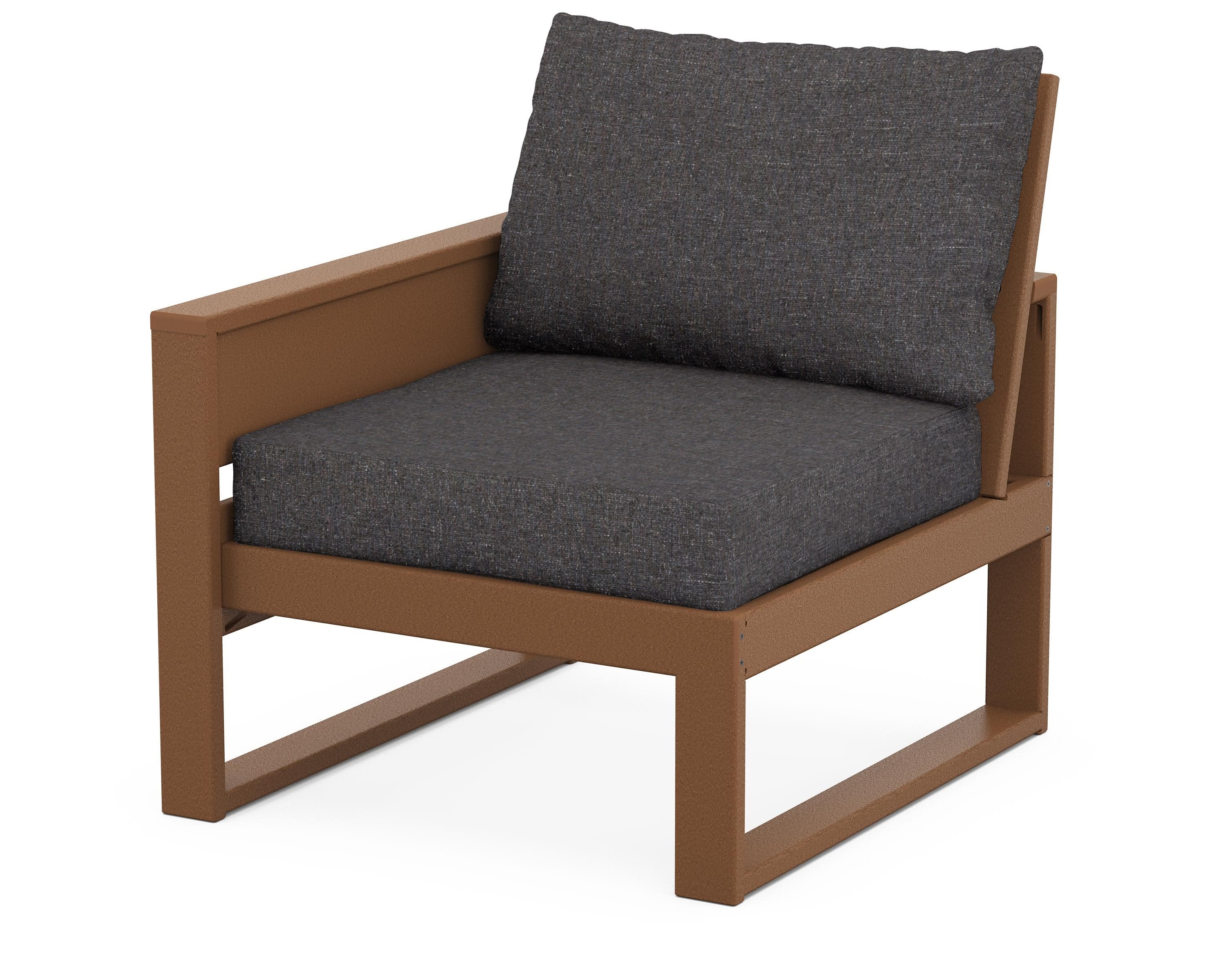 Eastport Modular Left Arm Chair in Tree House / Ash Charcoal