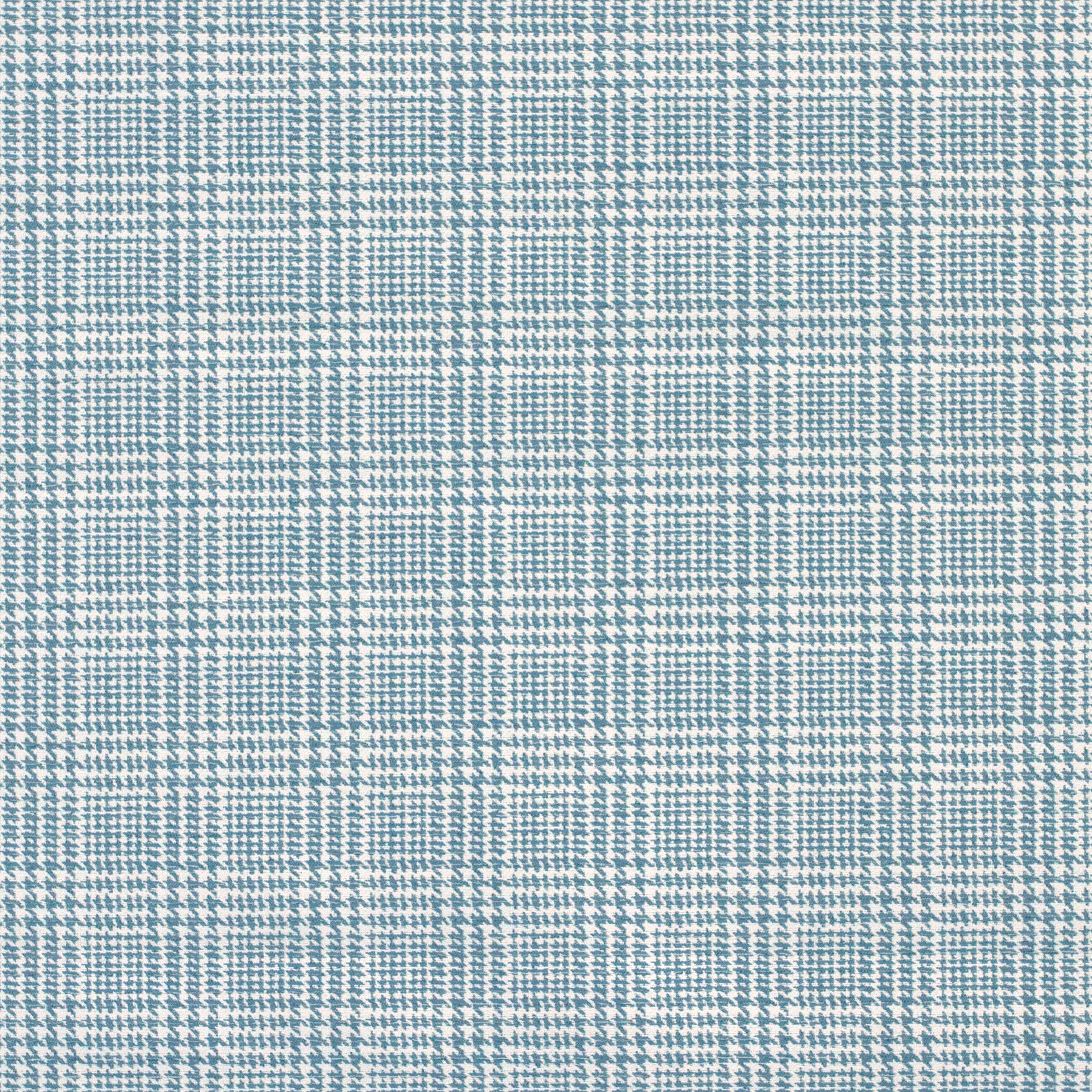 Baffle Seat/Back Cushion in Houndstooth Sky Blue
