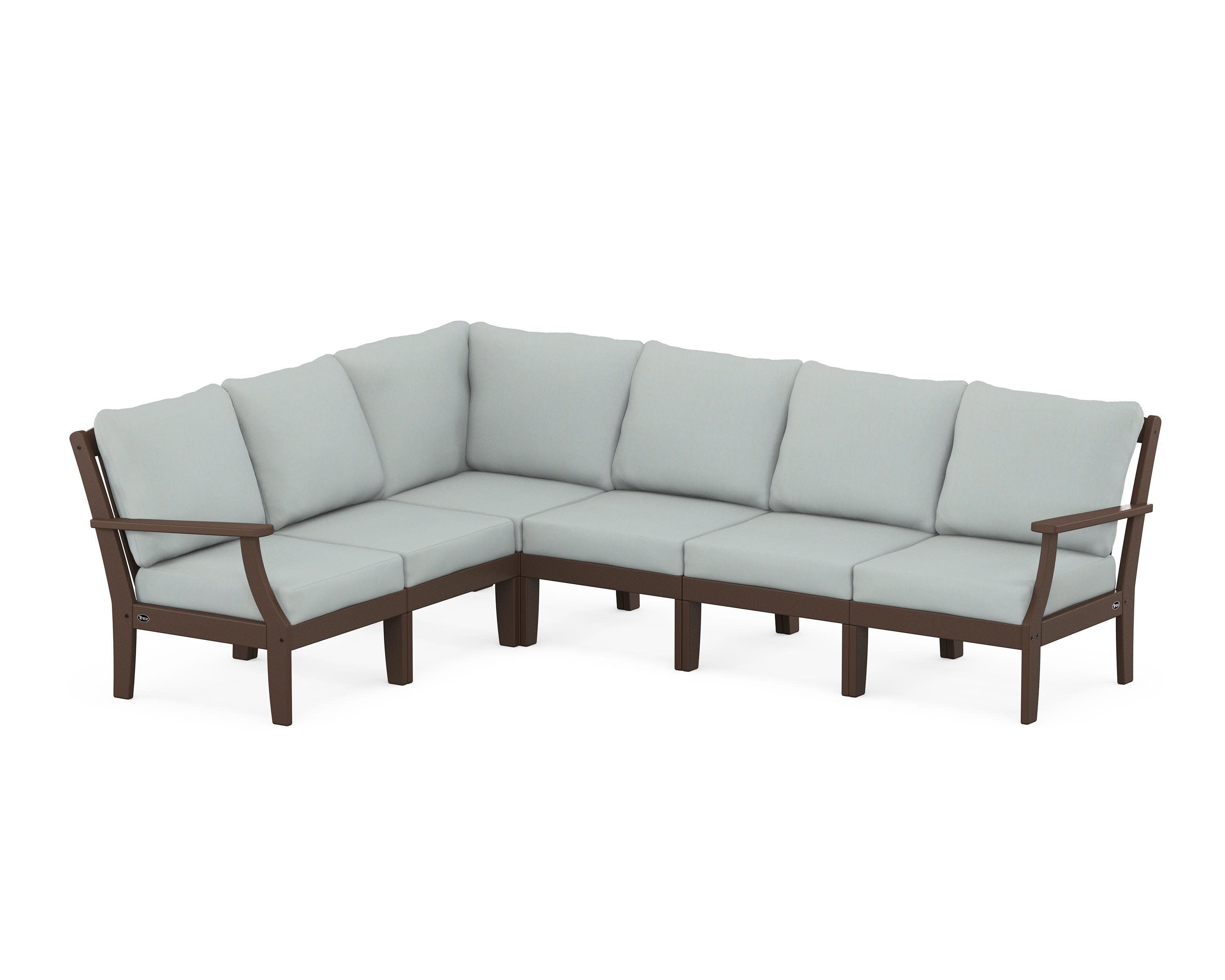 Yacht Club Modular 6-Piece Deep Seating Set in Vintage Lantern / Spa