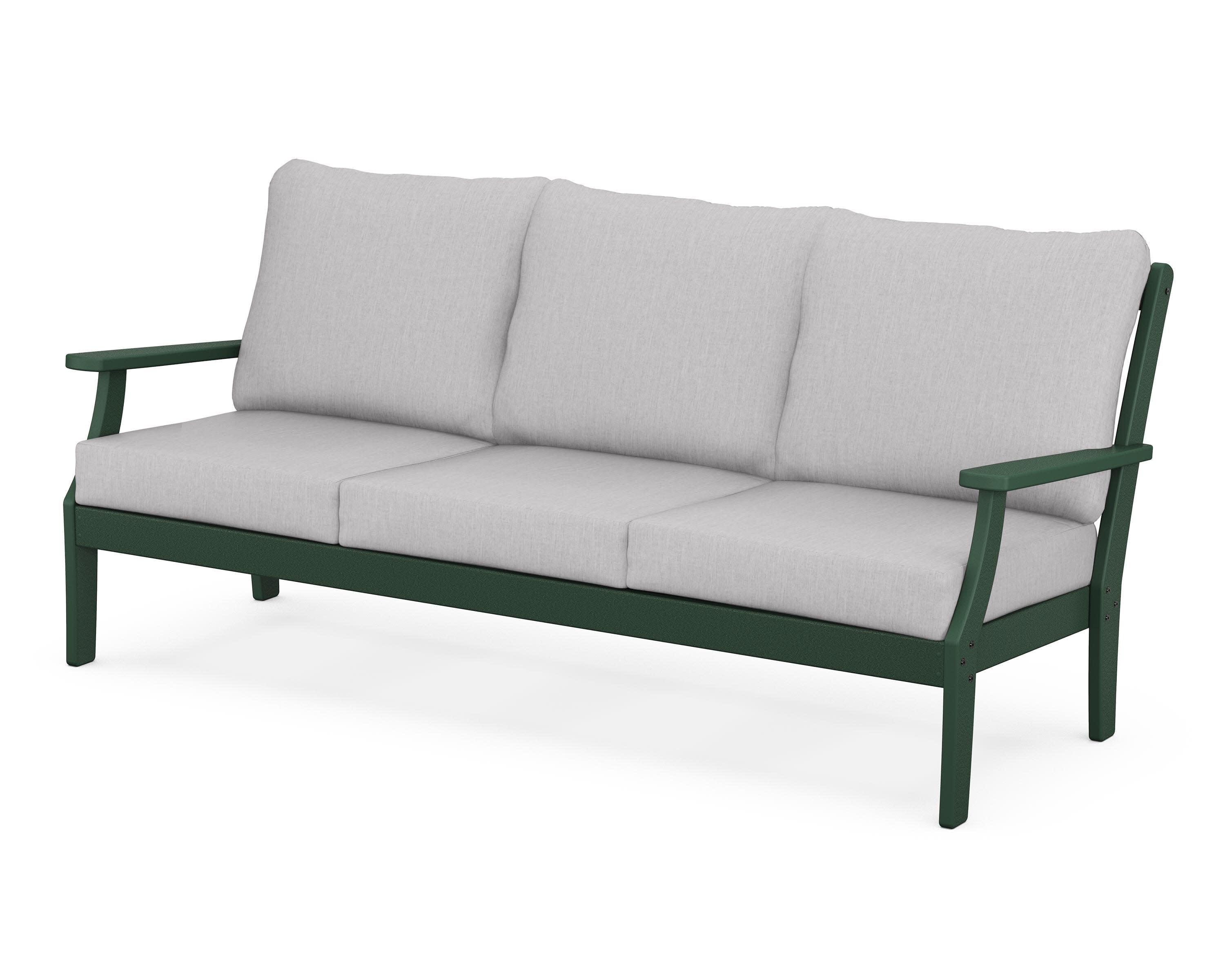 Yacht Club Deep Seating Sofa in Rainforest Canopy / Granite