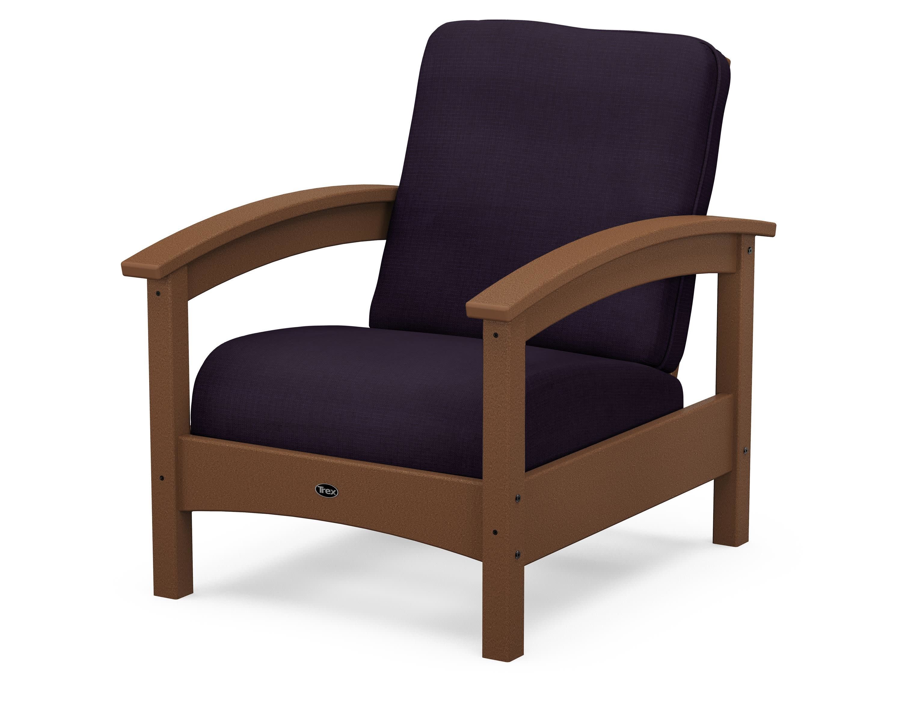 Rockport Club Chair in Tree House / Navy Linen