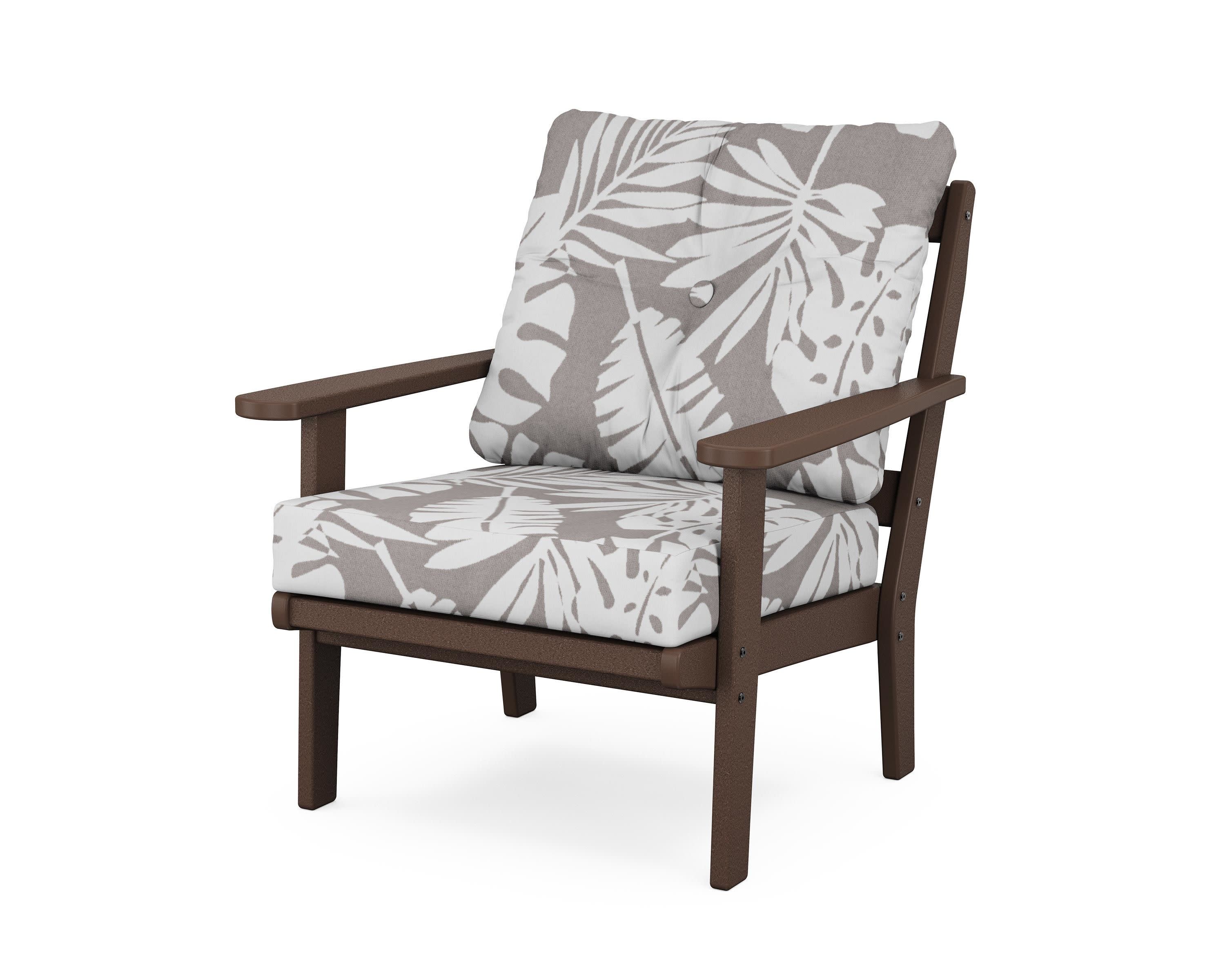 Cape Cod Deep Seating Chair in Vintage Lantern / Leaf Grey Mist