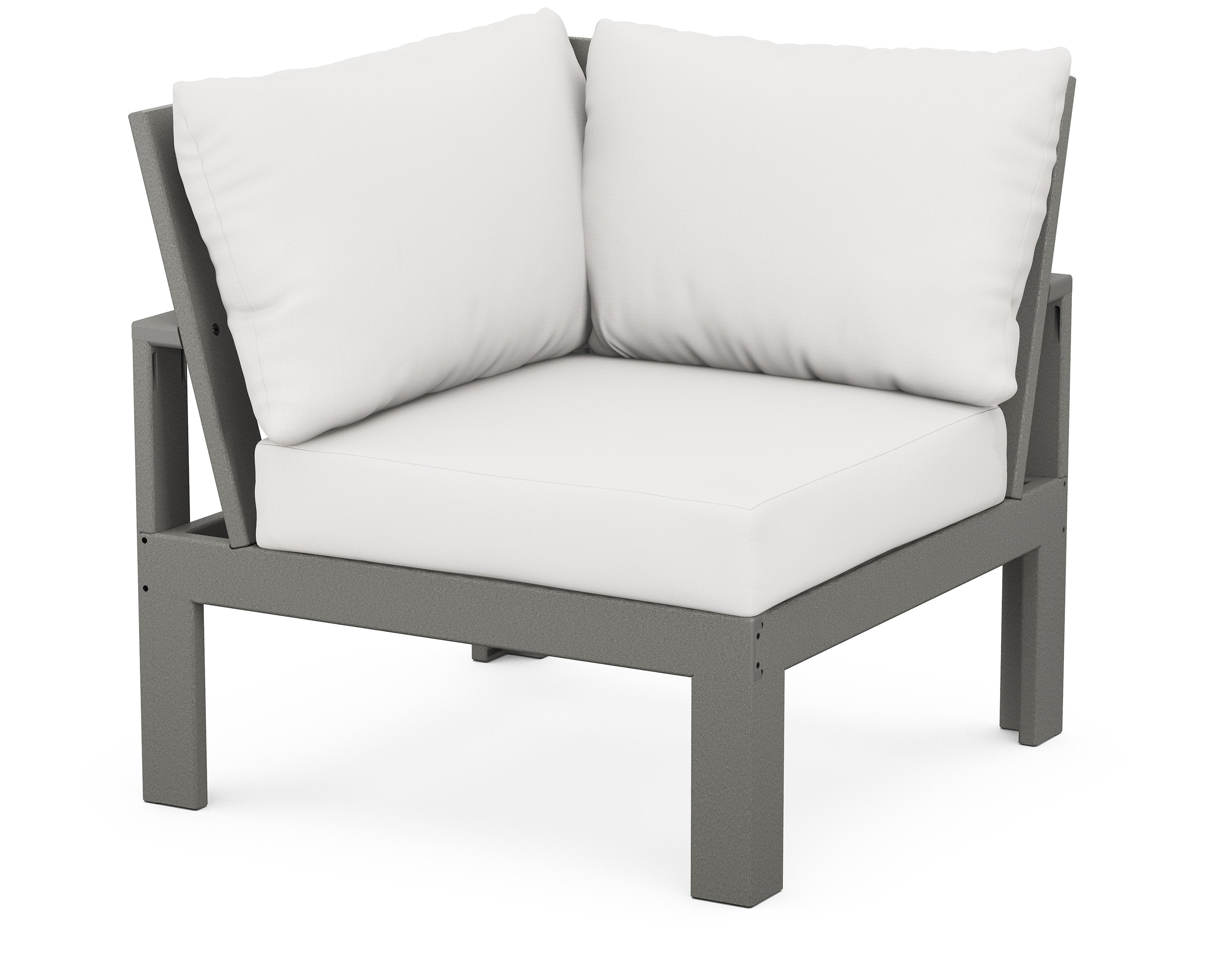Modular Corner Chair in Slate Grey / Natural Linen