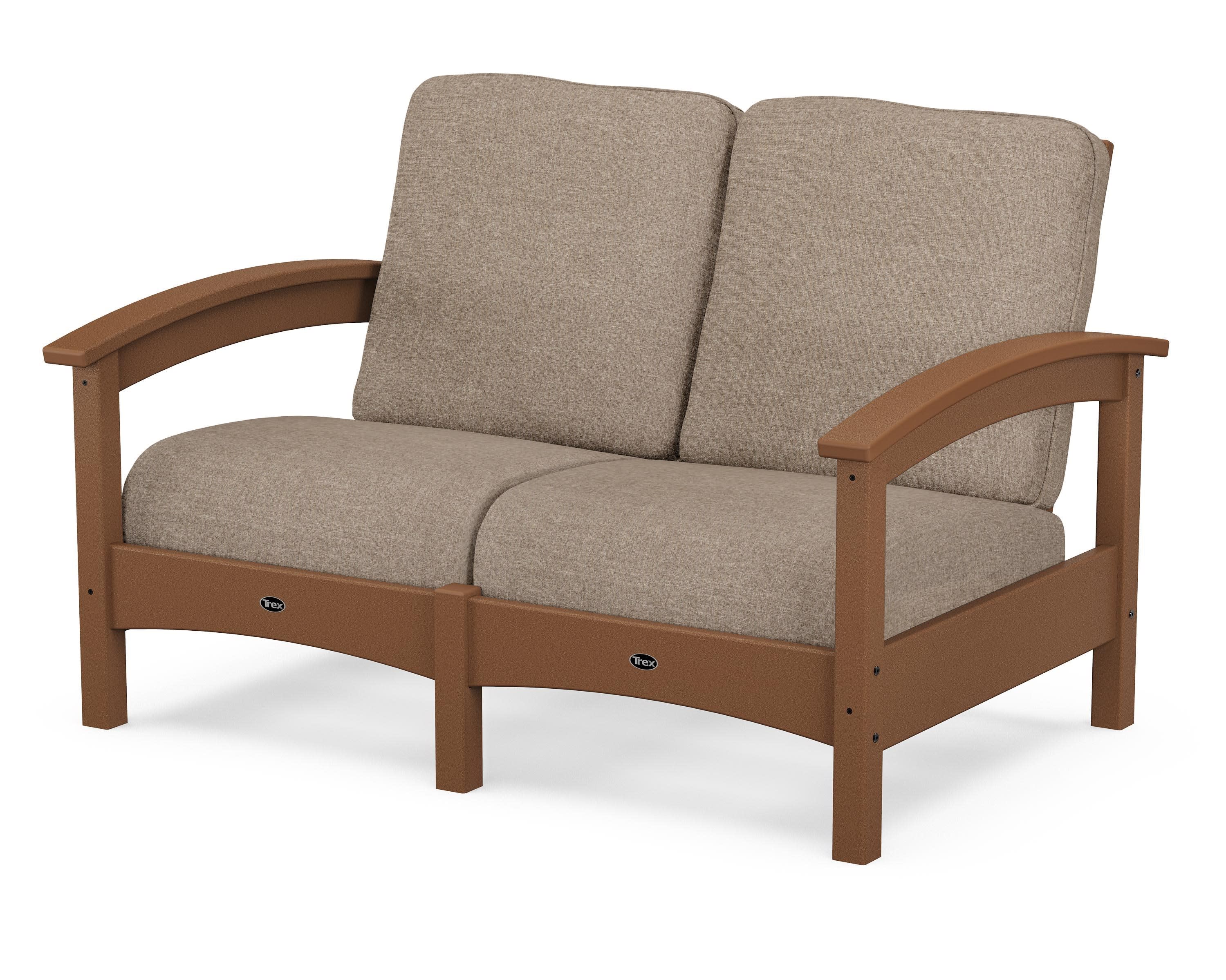 Rockport Club Loveseat in Tree House / Spiced Burlap