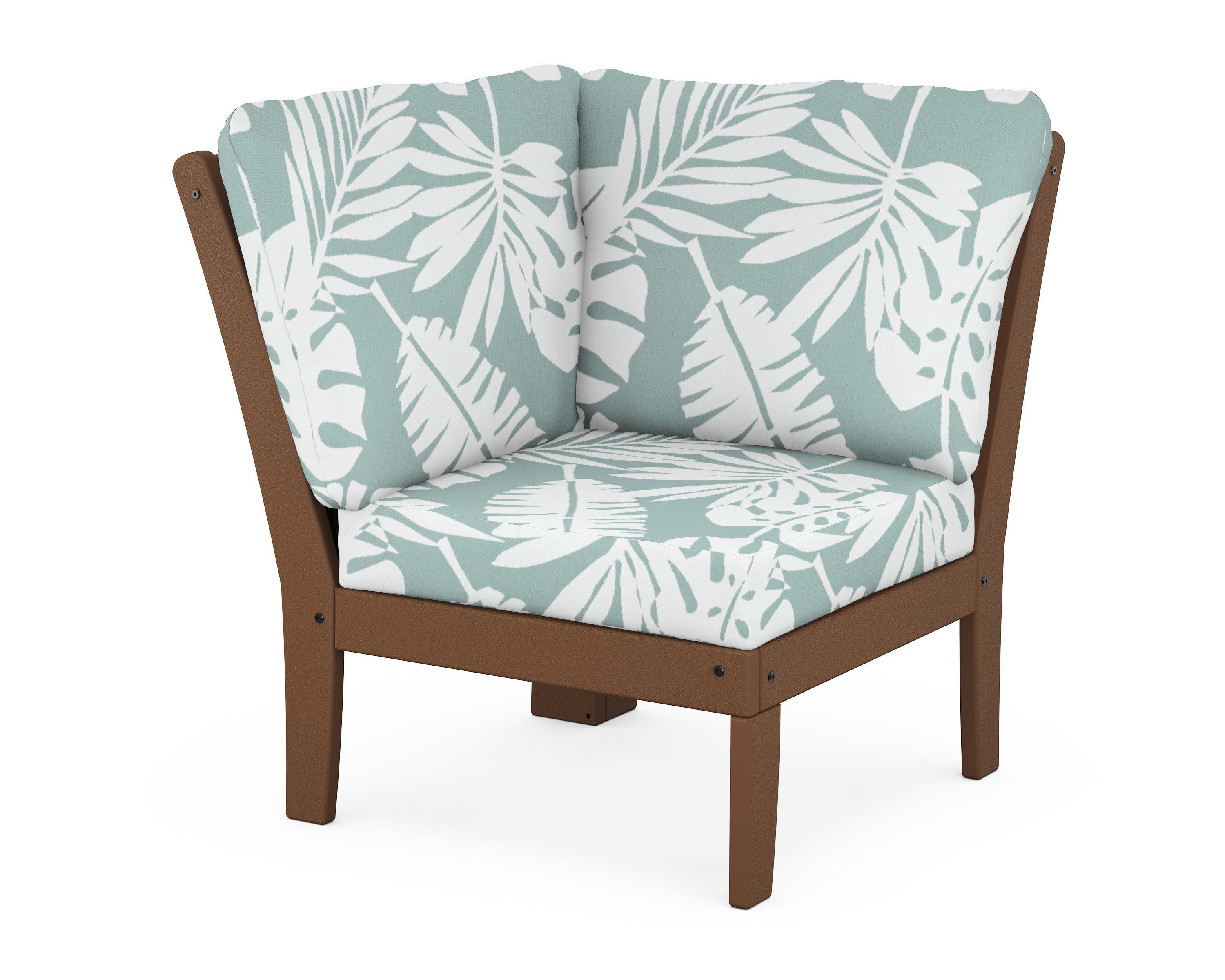 Yacht Club Modular Corner Chair in Tree House / Leaf Glacier Spa