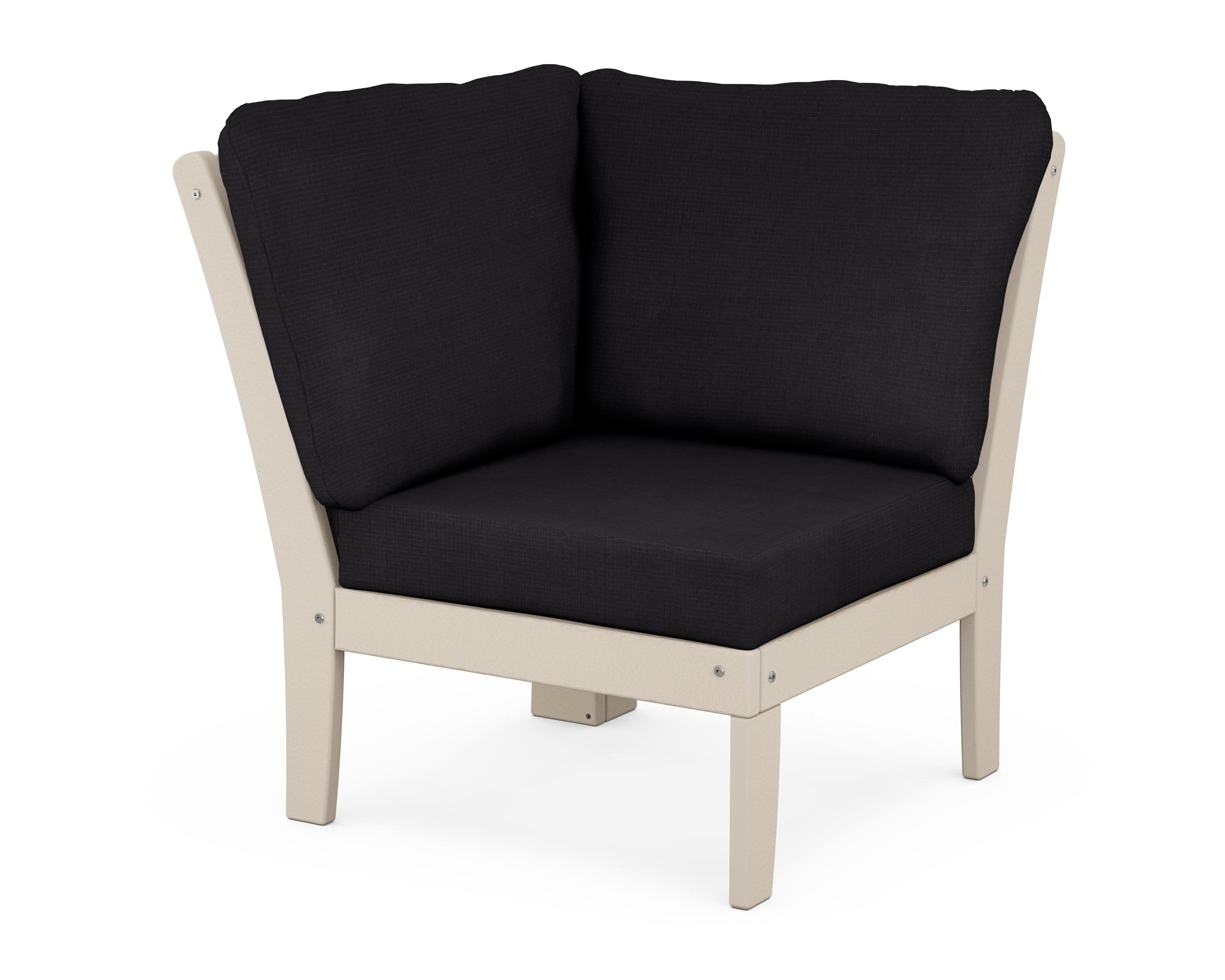 Yacht Club Modular Corner Chair in Sand Castle / Midnight Linen