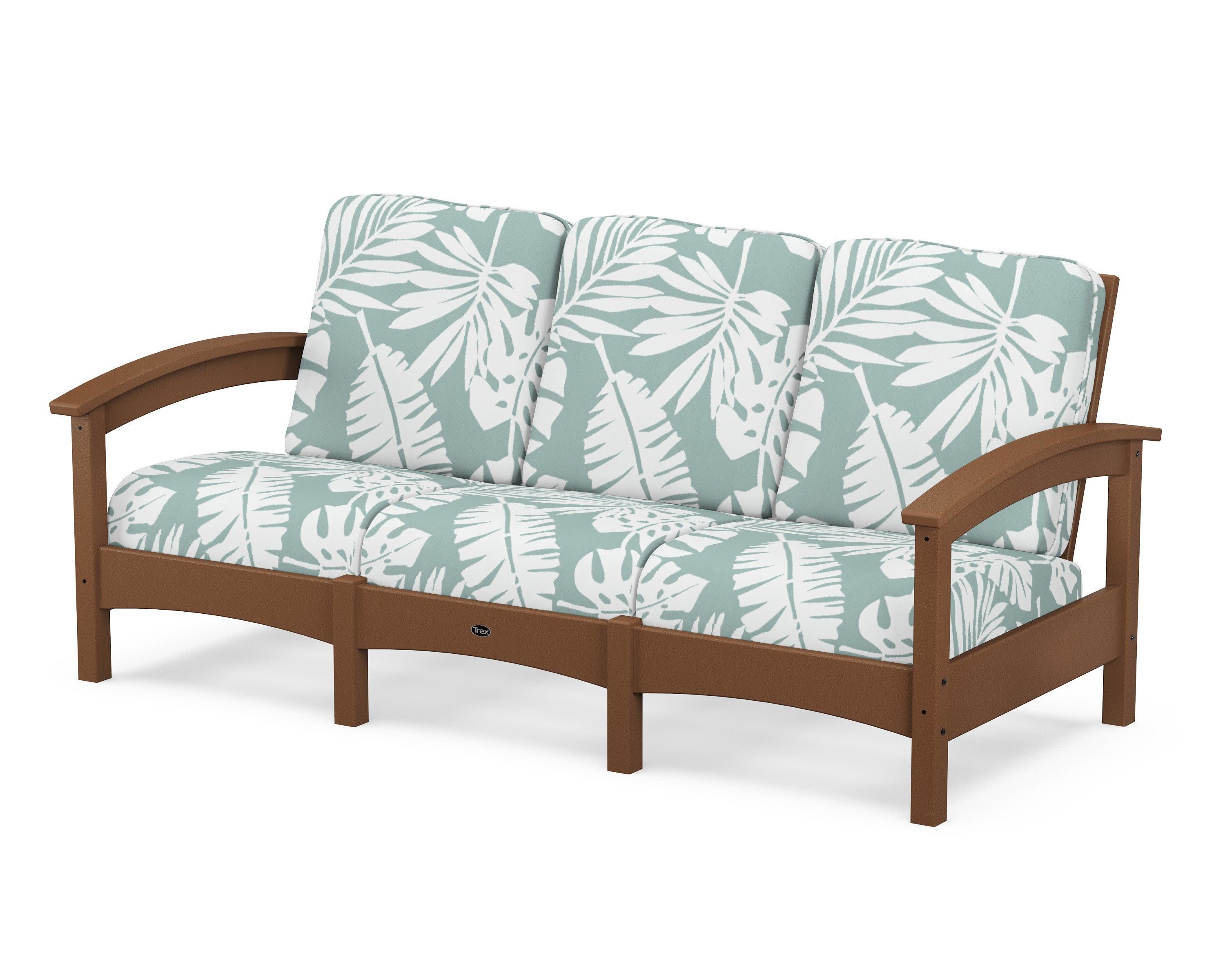 Rockport Club Sofa in Tree House / Leaf Glacier Spa