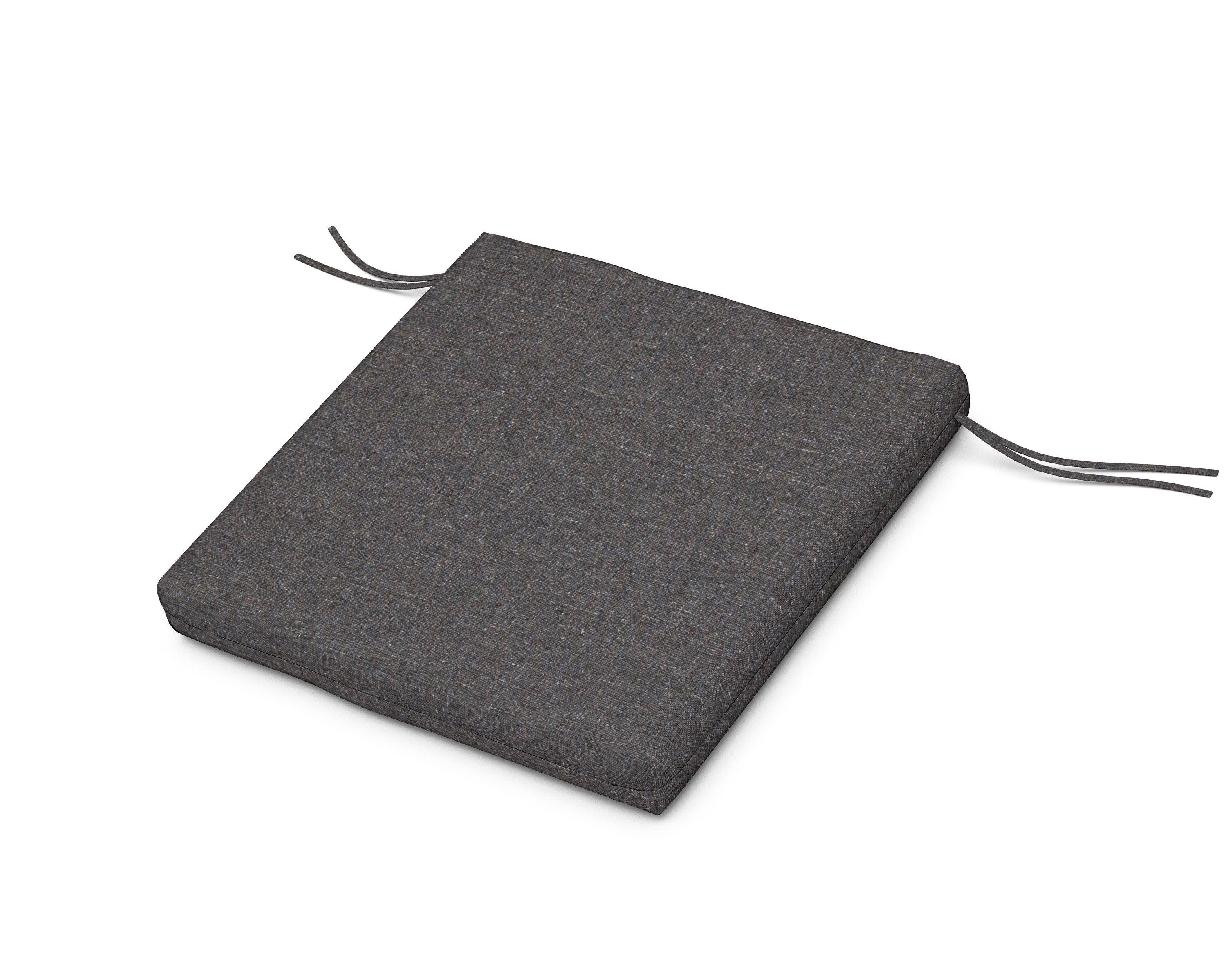 Seat Cushion - 20"D x 20"W x 2.5"H in Ash Charcoal