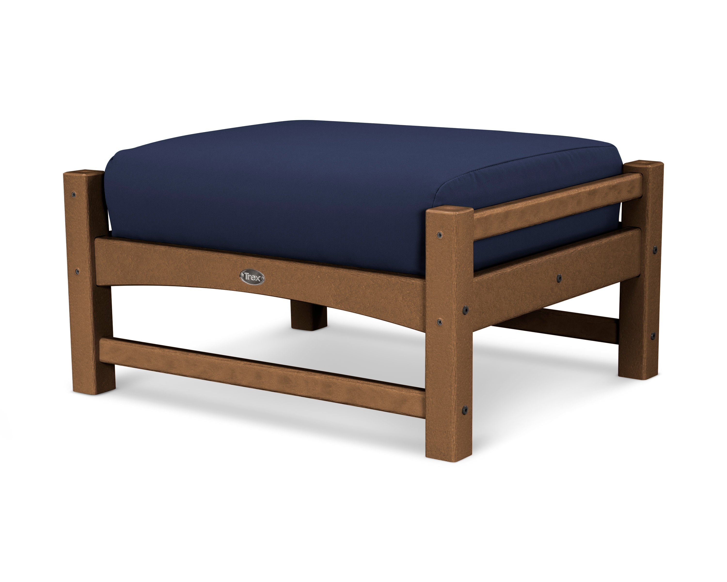 Rockport Club Ottoman in Tree House / Navy