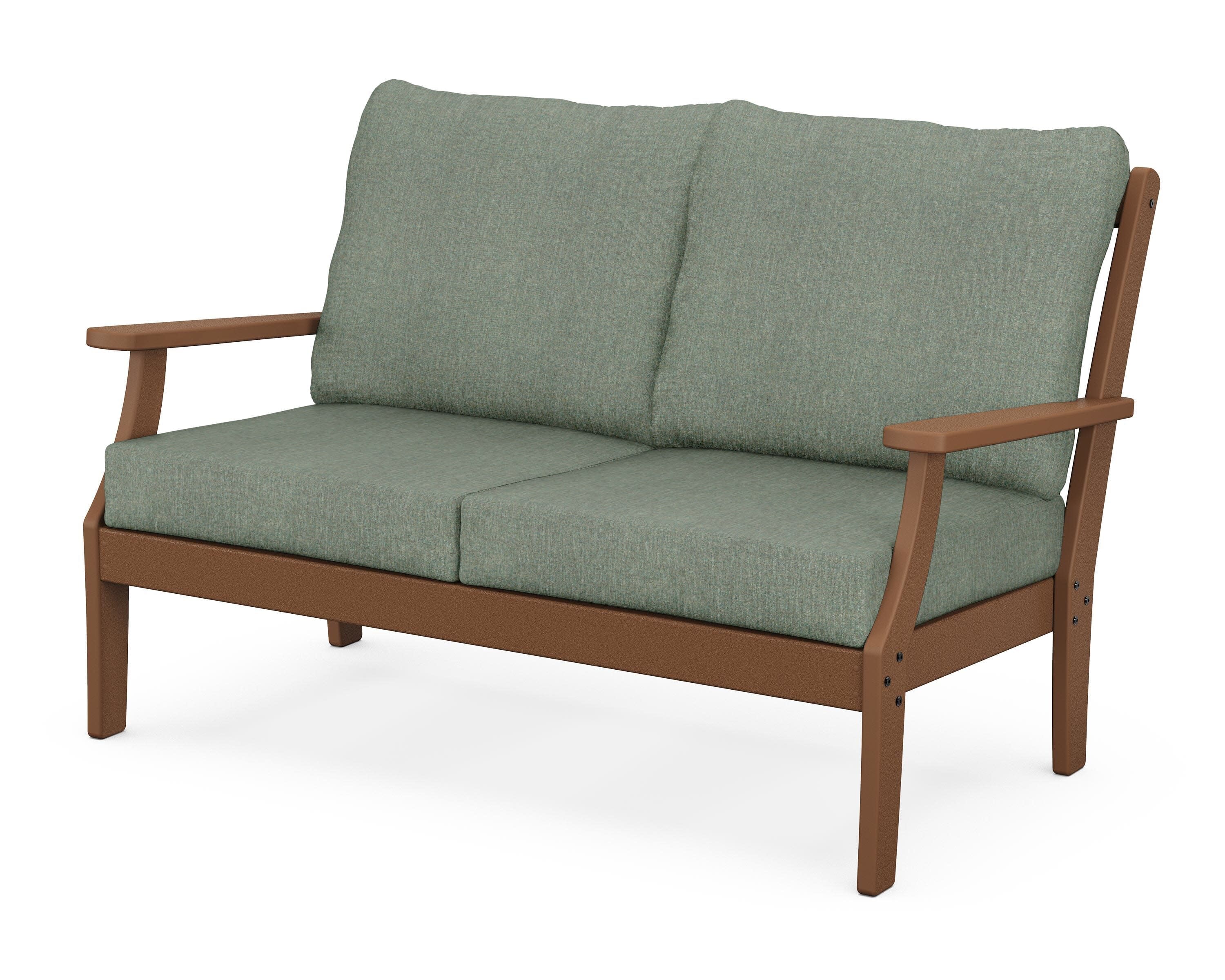 Yacht Club Deep Seating Loveseat in Tree House / Cast Sage