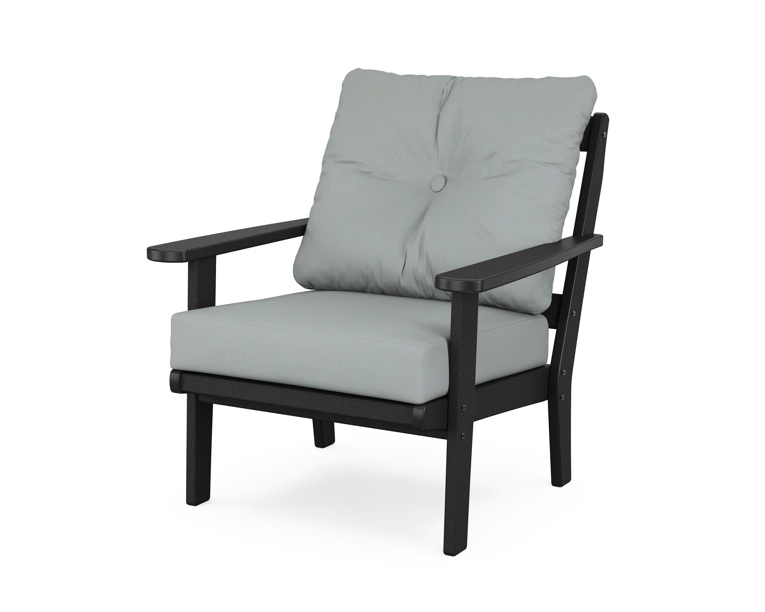 Cape Cod Deep Seating Chair in Charcoal Black / Spa