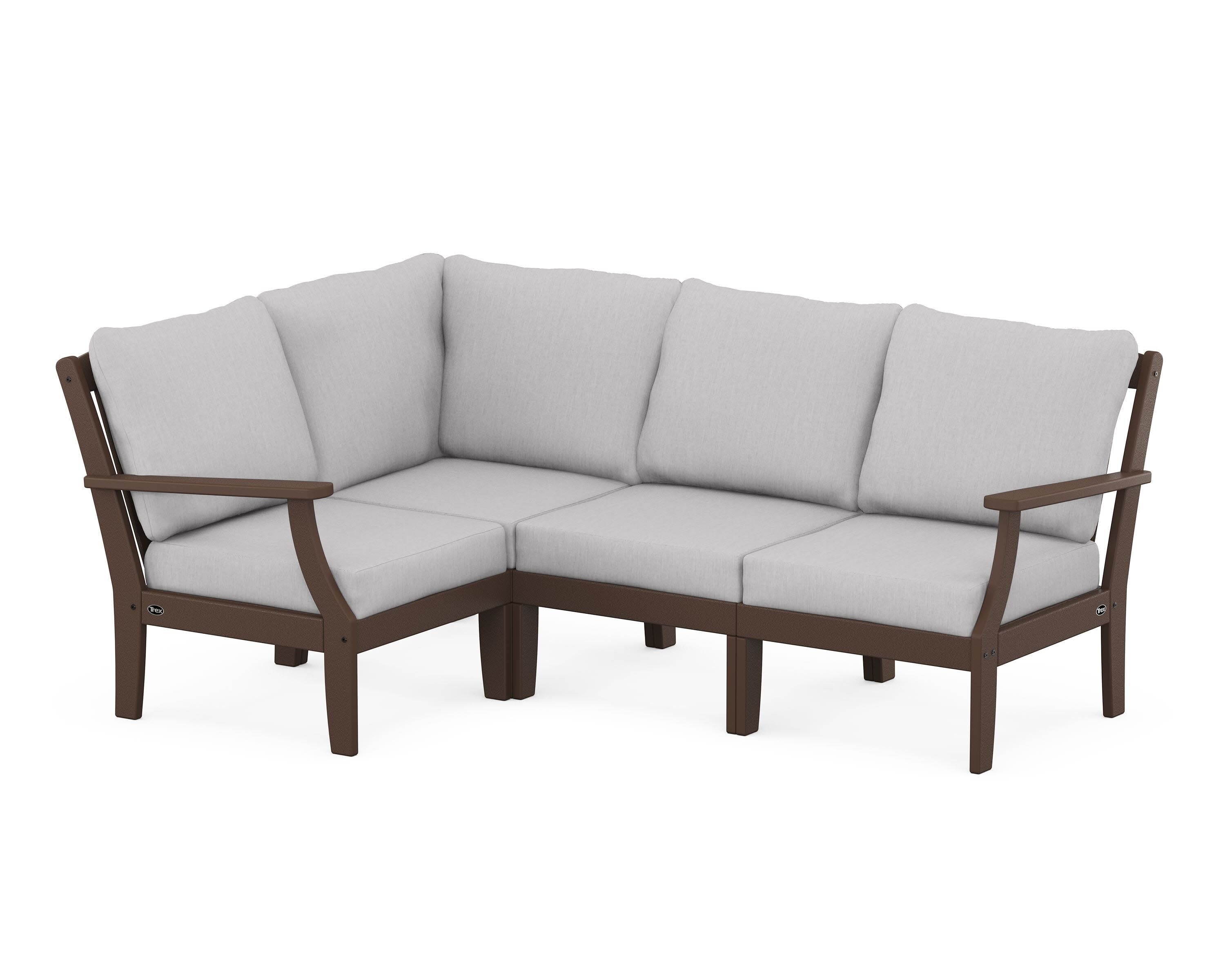 Yacht Club Modular 4-Piece Deep Seating Set in Vintage Lantern / Granite