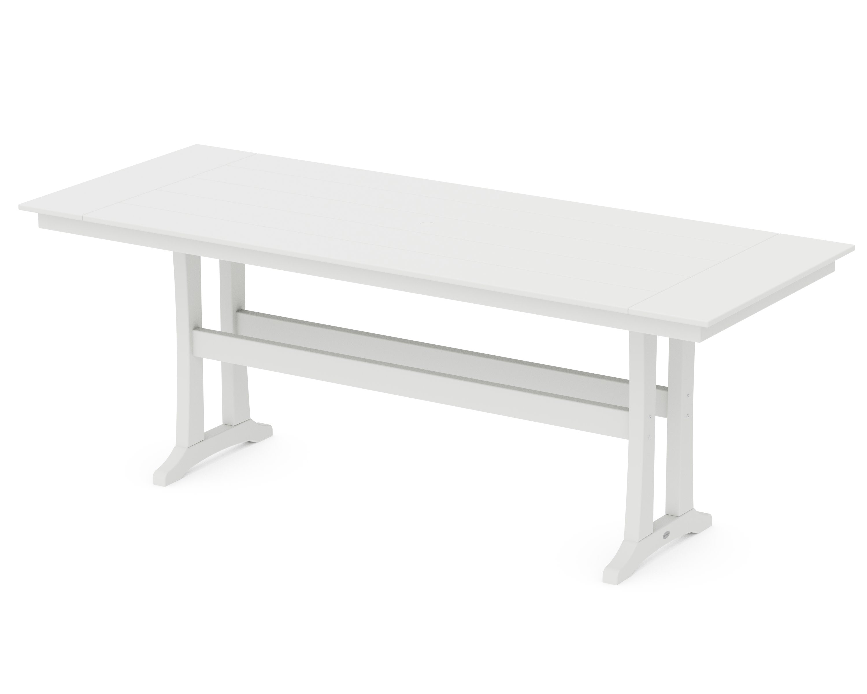 Farmhouse Trestle 38 x 96 Counter Table in Classic White
