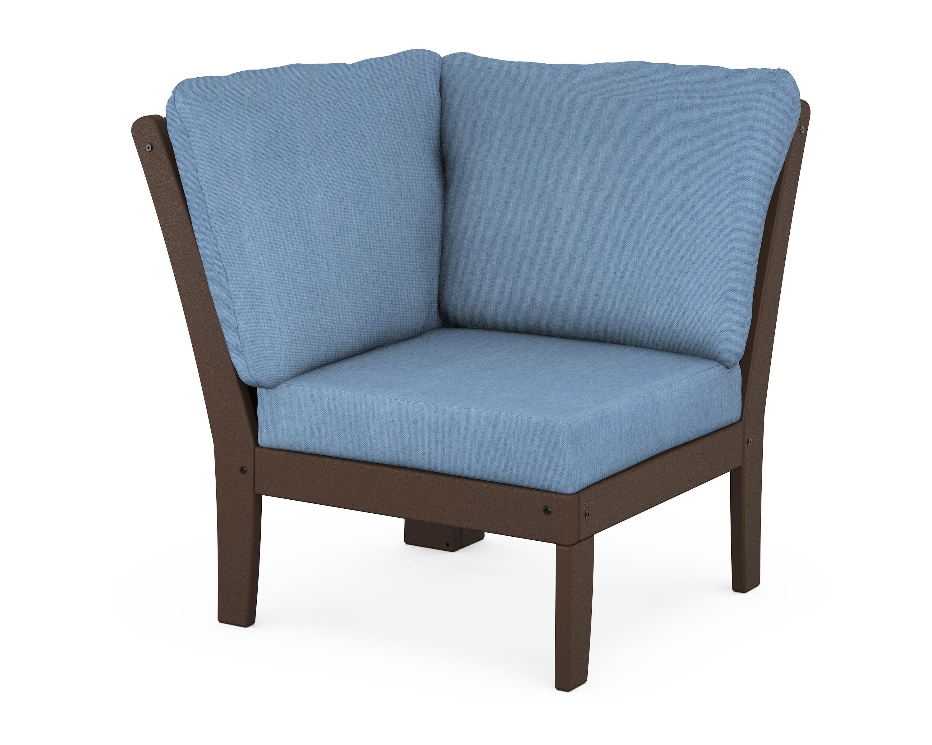 Yacht Club Modular Corner Chair in Vintage Lantern / Sky Blue