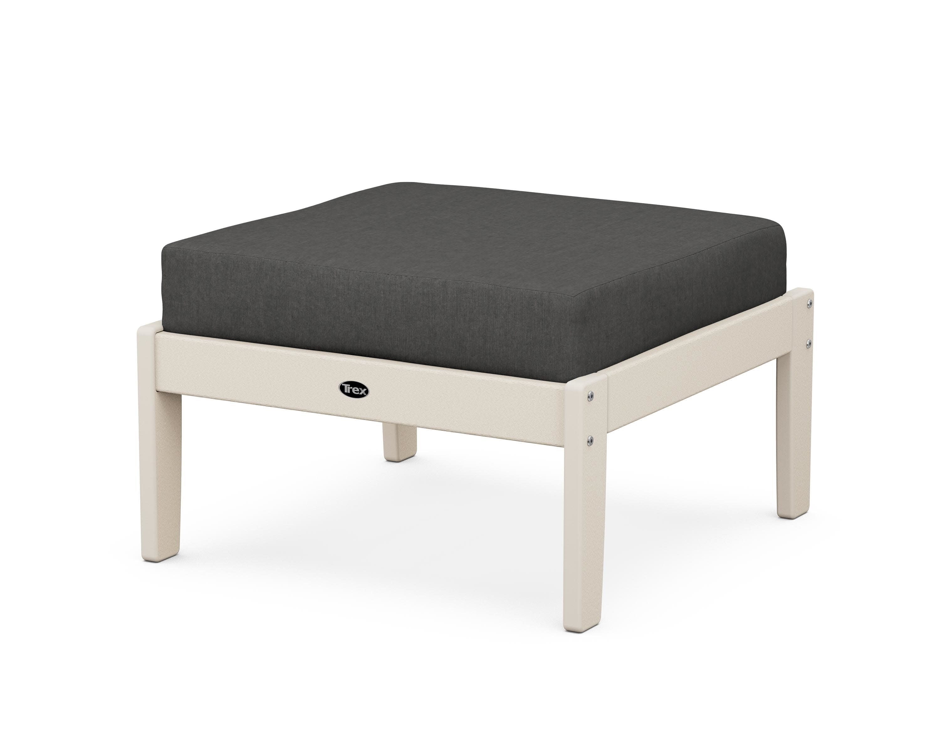 Yacht Club Deep Seating Ottoman in Sand Castle / Spectrum Carbon