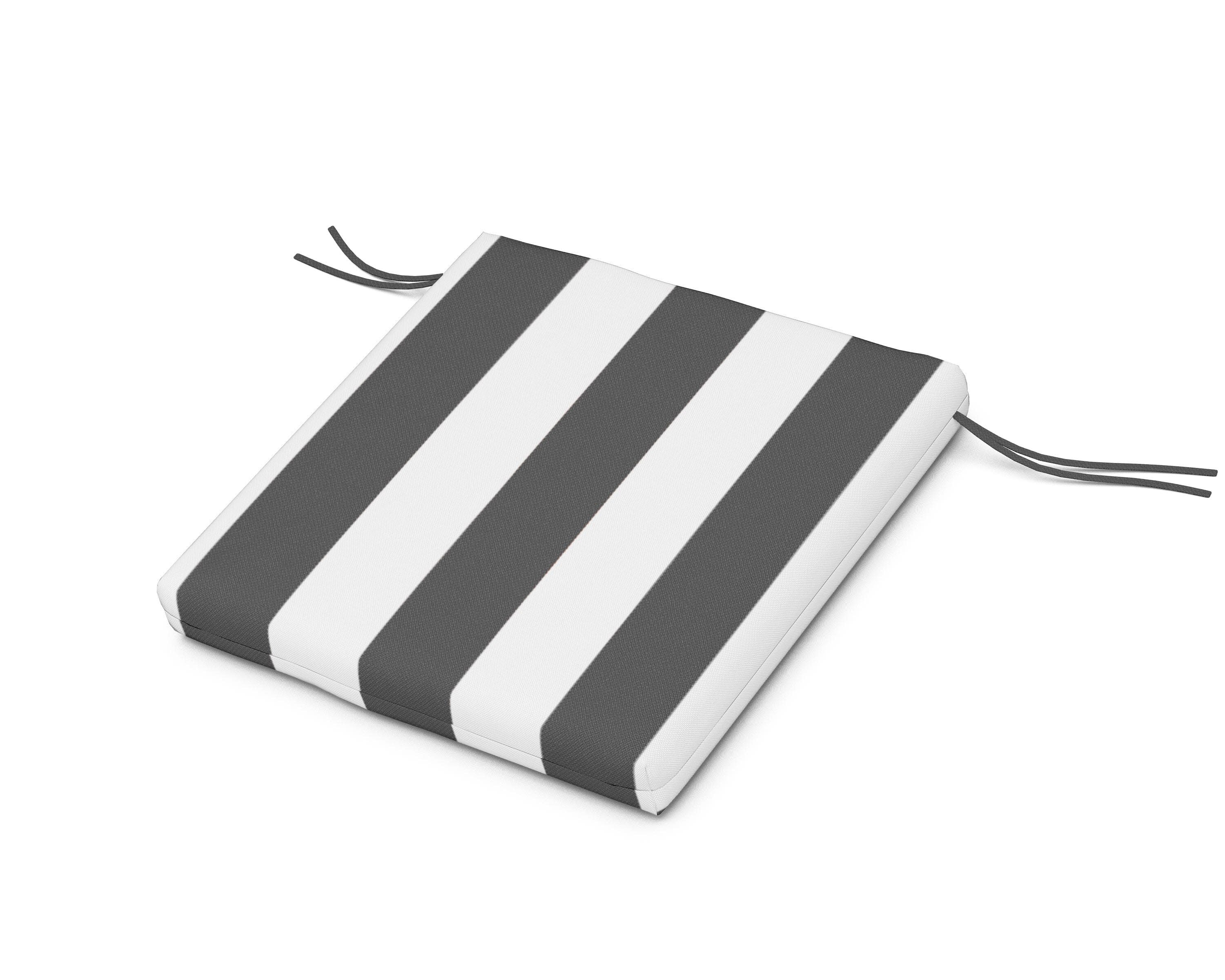 Seat Cushion - 20"D x 20"W x 2.5"H in Montdor Onyx