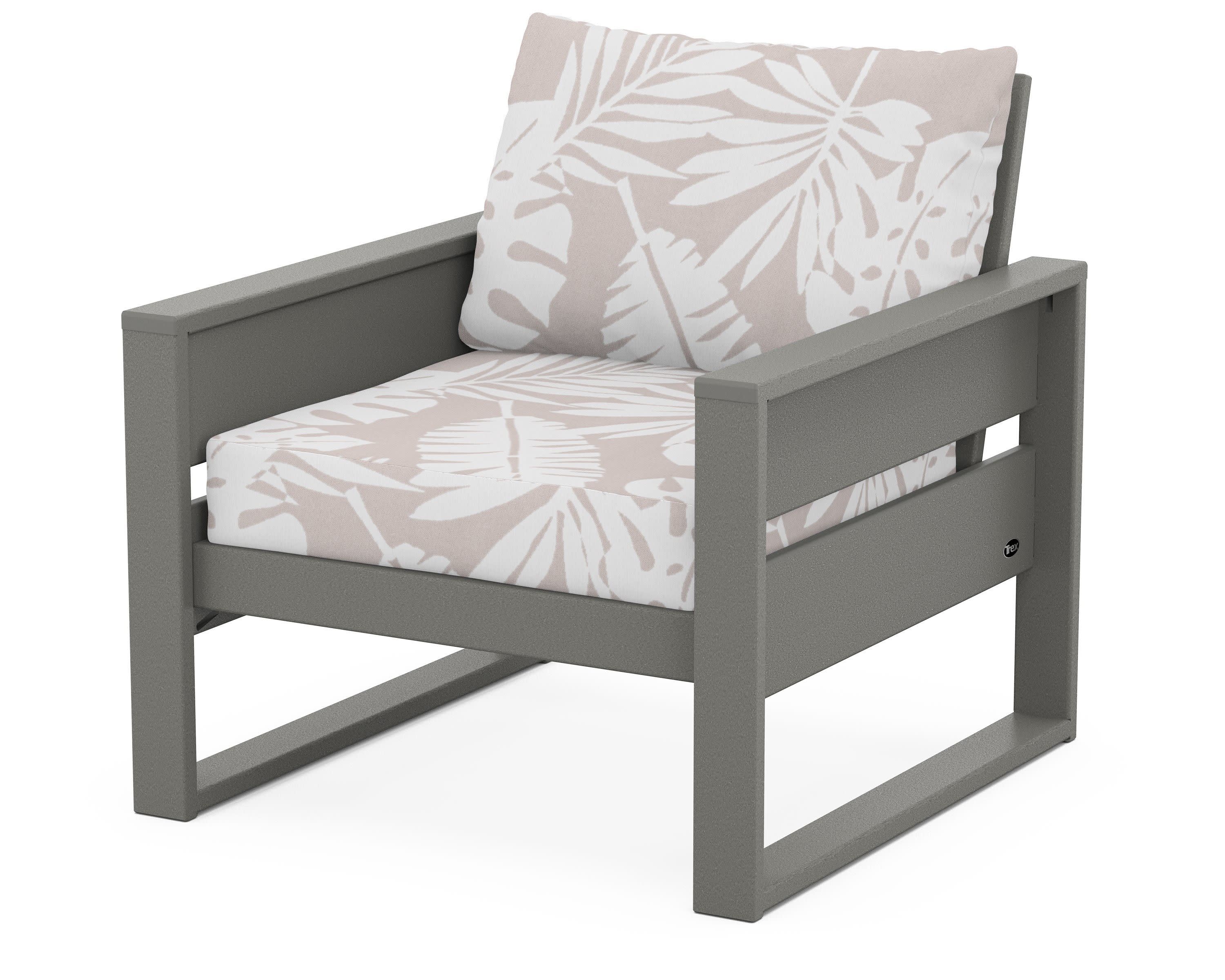 Eastport Club Chair in Stepping Stone / Leaf Dune Burlap