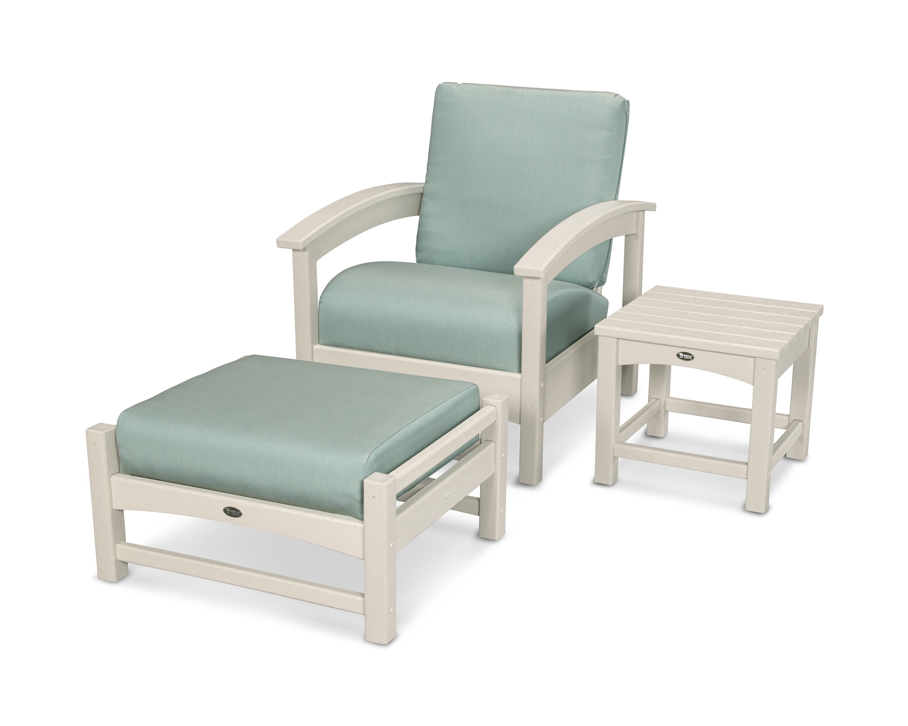 Rockport 3-Piece Deep Seating Set in Sand Castle / Spa