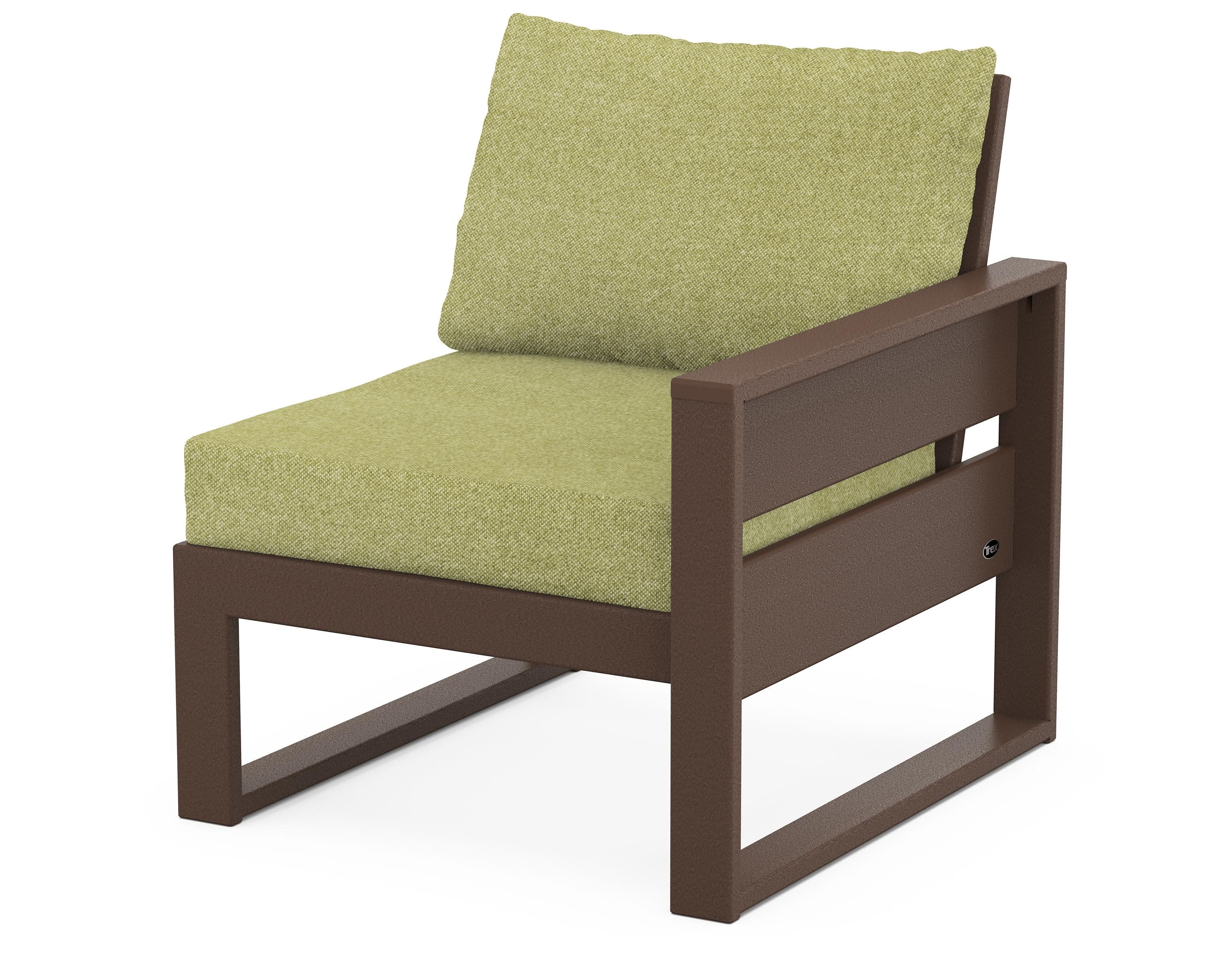 Eastport Modular Right Arm Chair in Vintage Lantern / Chartreuse Boucle
