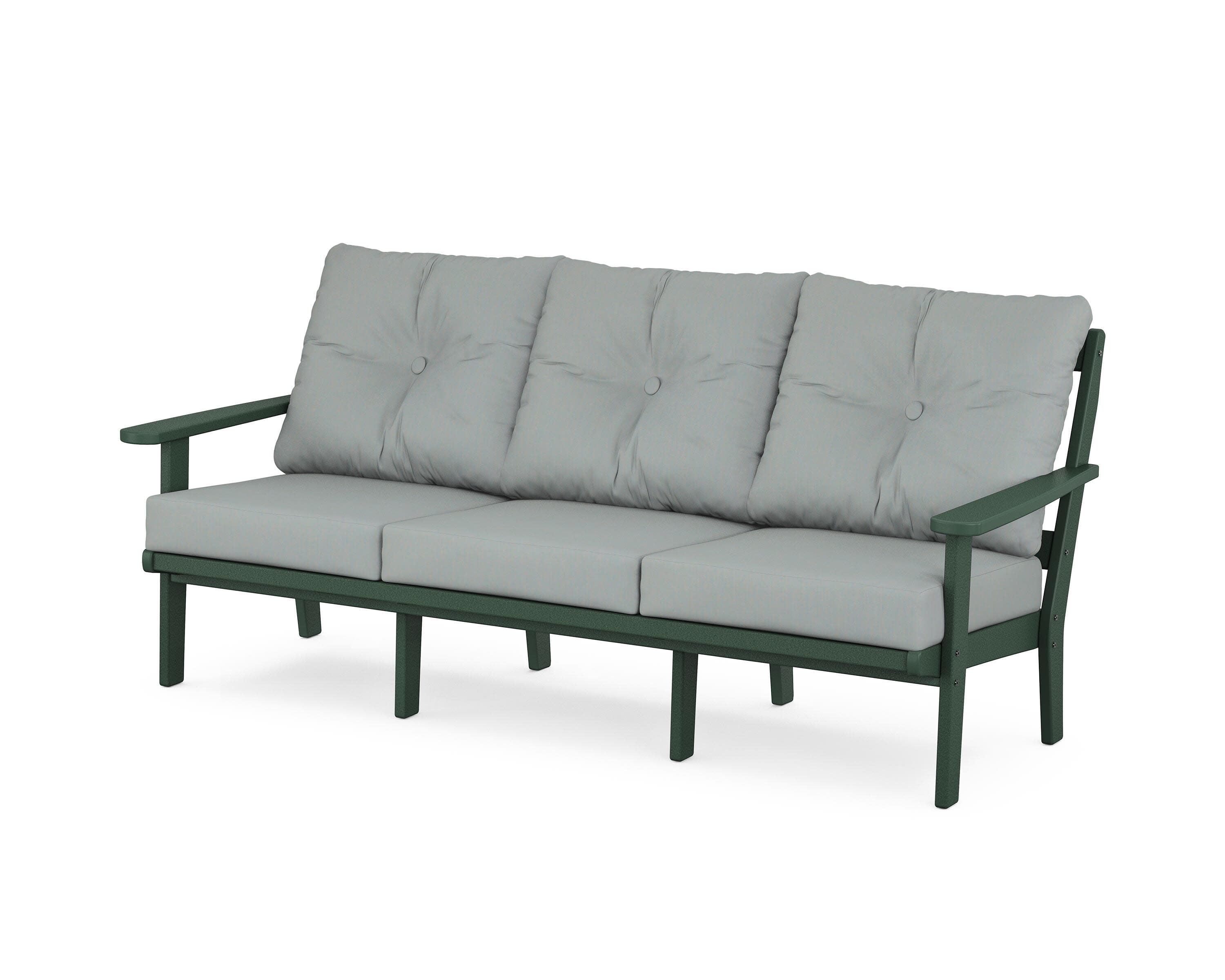 Cape Cod Deep Seating Sofa in Rainforest Canopy / Spa
